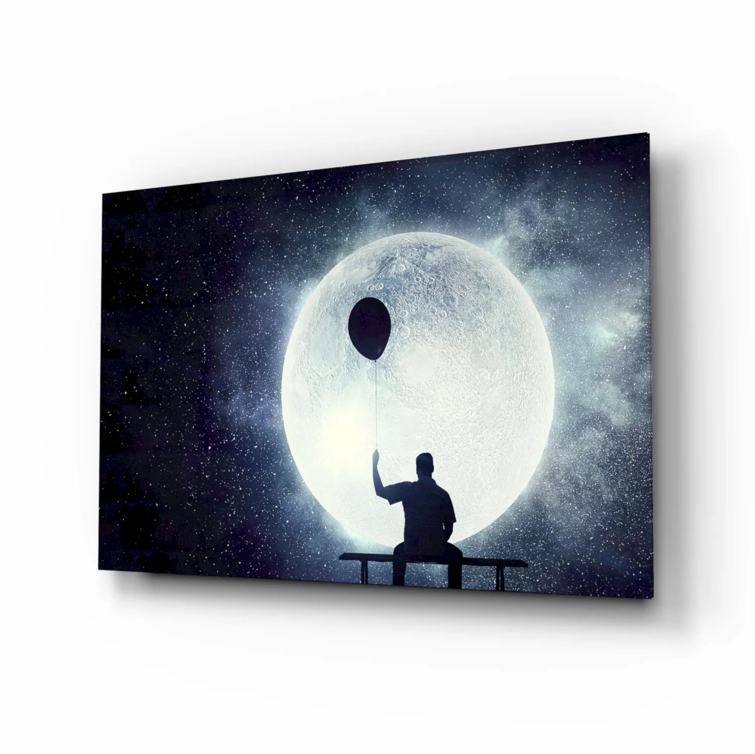 Balloon Thoughts Glass Wall Art - Image 2
