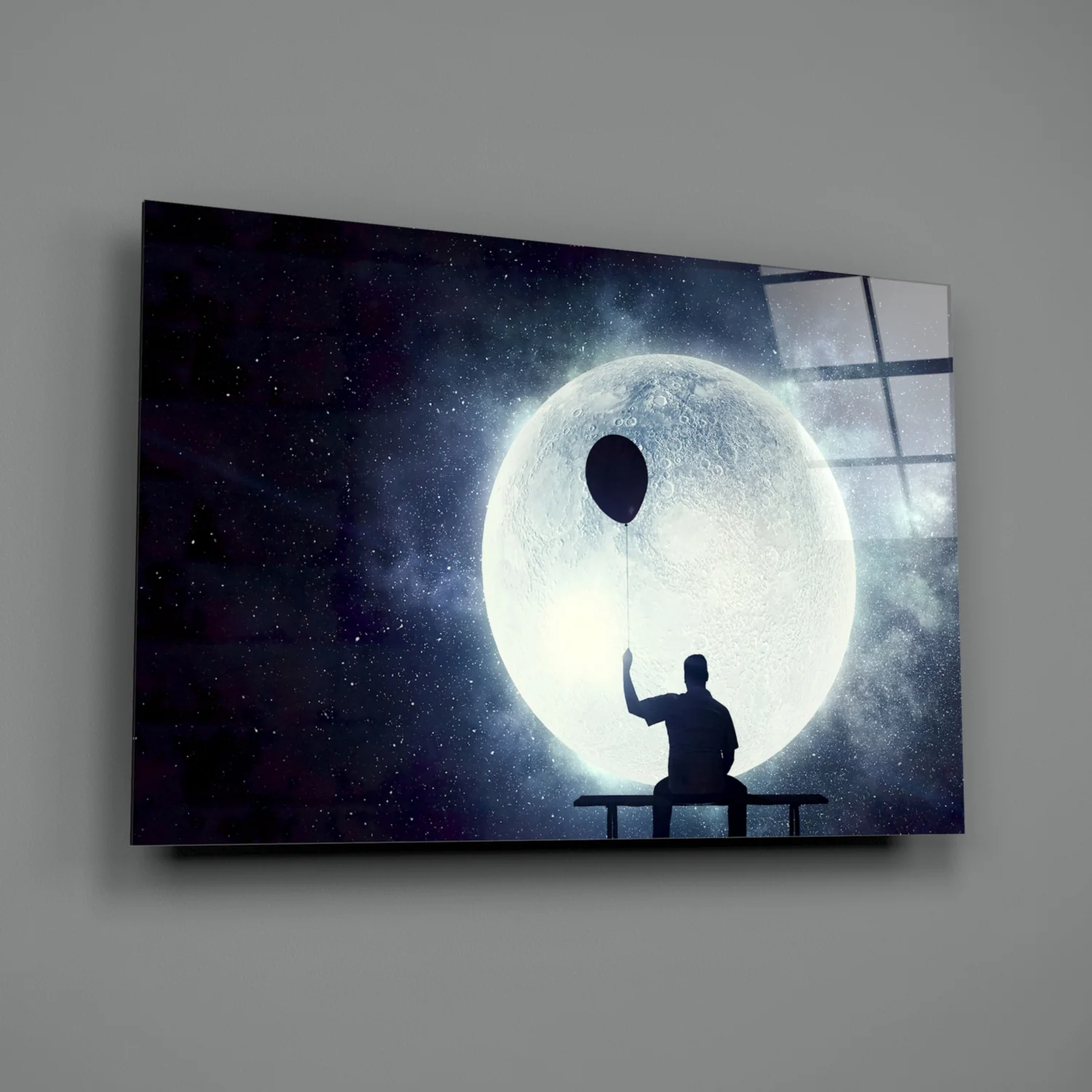Balloon Thoughts Glass Wall Art - Image 3