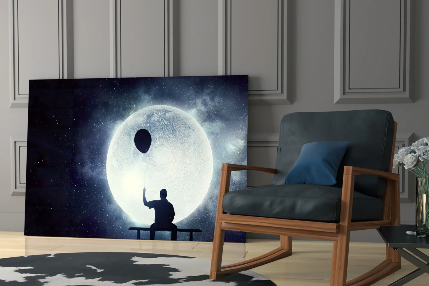 Balloon Thoughts Glass Wall Art - Image 7