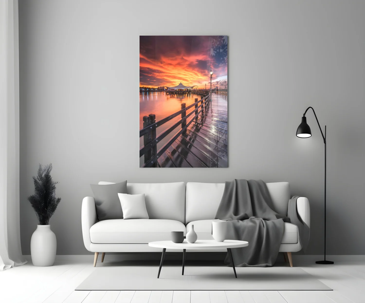Bridge of Love Glass Wall Art - Image 4