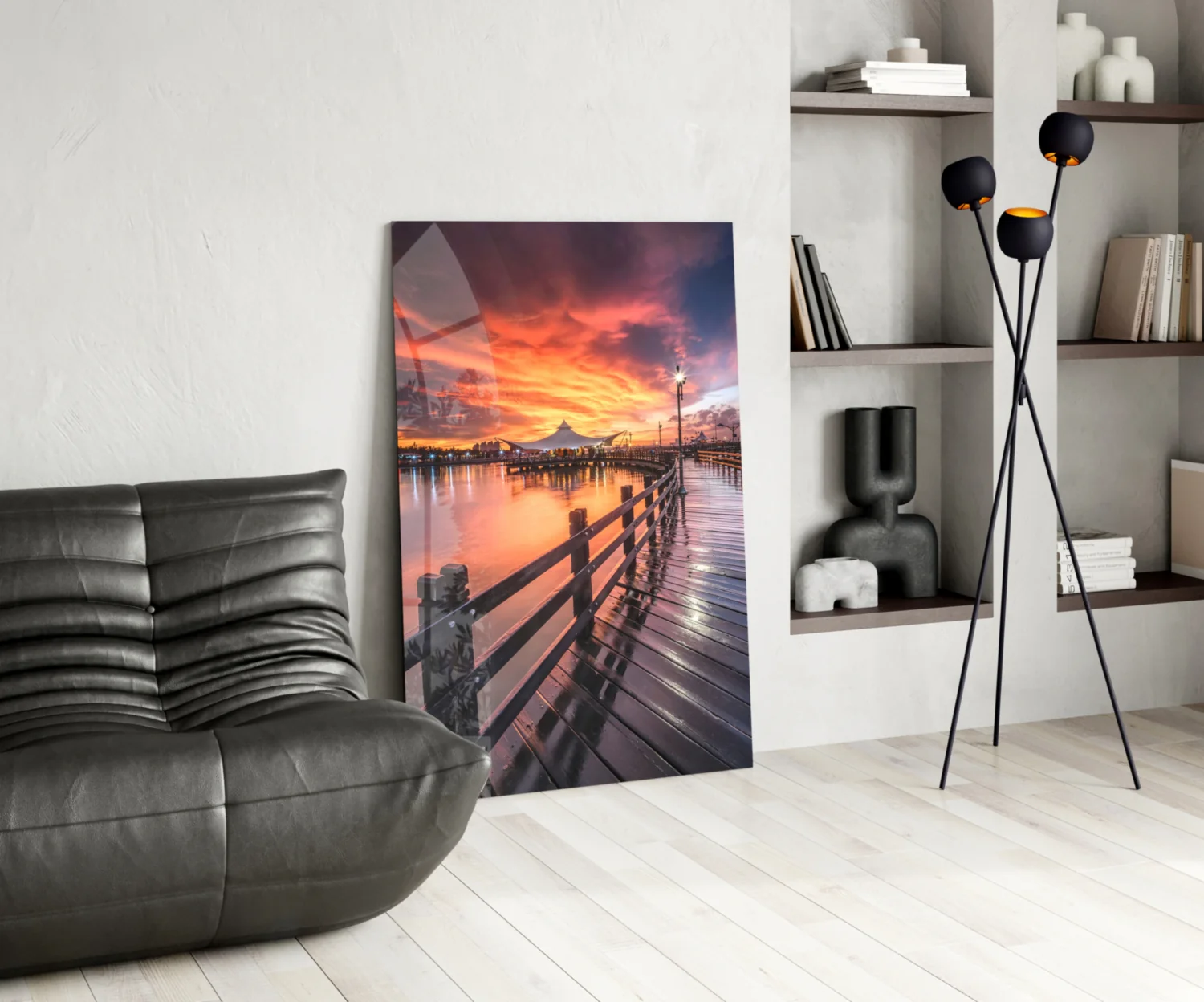 Bridge of Love Glass Wall Art - Image 6