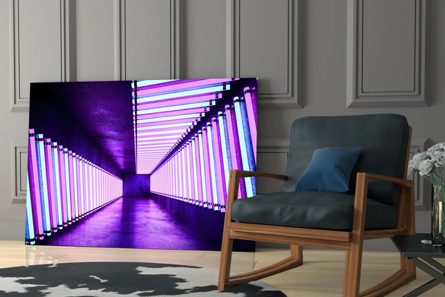 Neon Glass Wall Art - Image 7