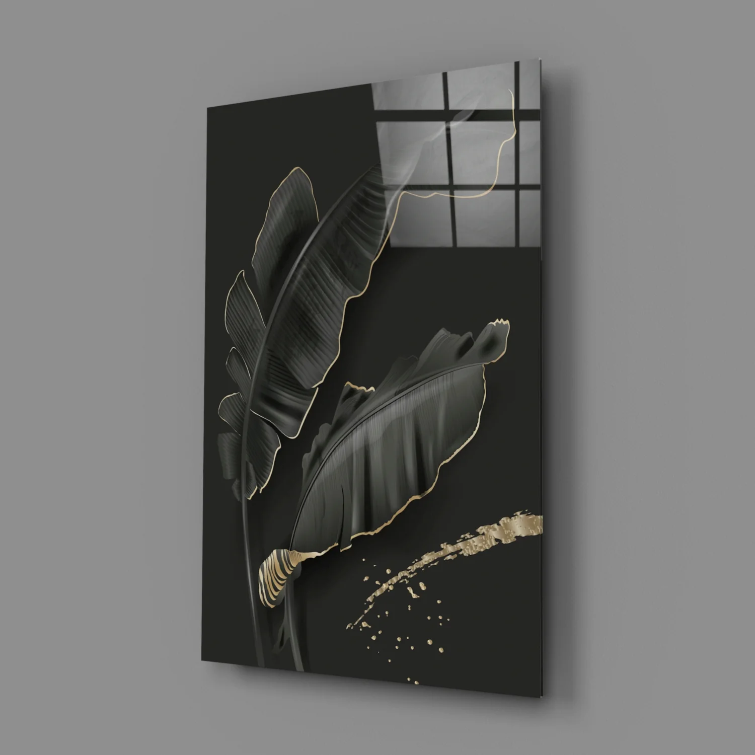 Leaf Glass Wall Art - Image 3