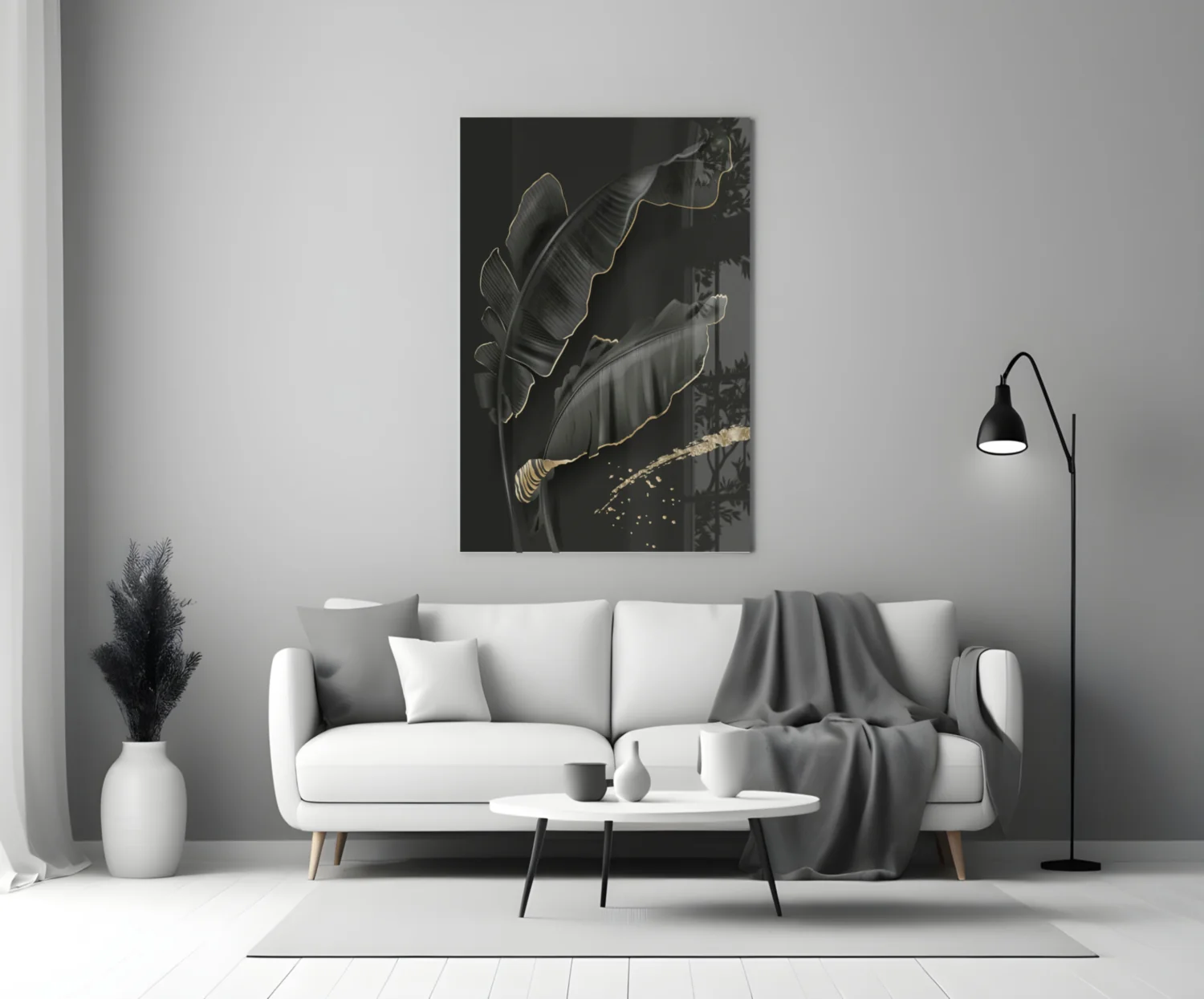 Leaf Glass Wall Art - Image 4