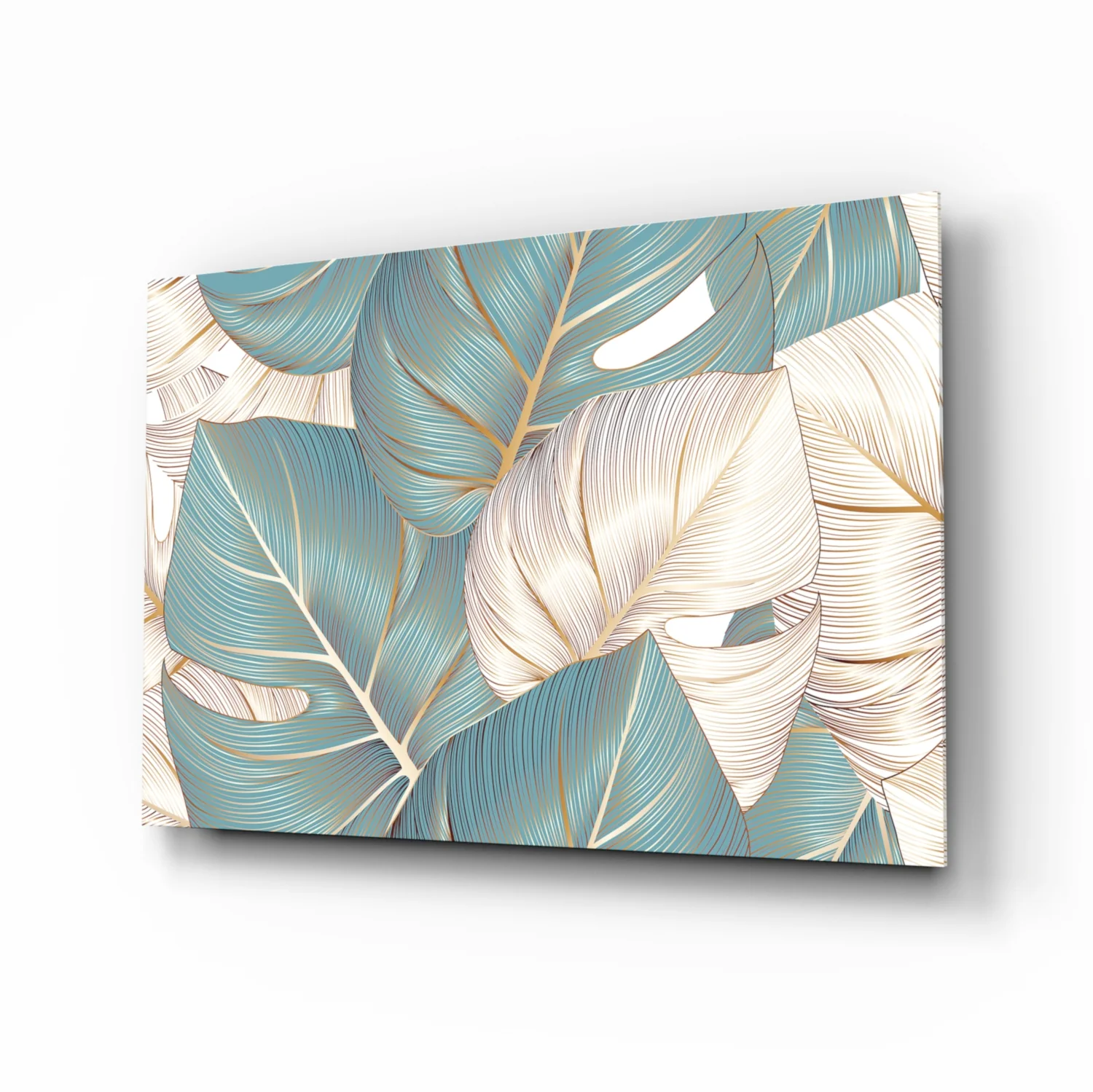 Leaves Glass Wall Art - Image 2
