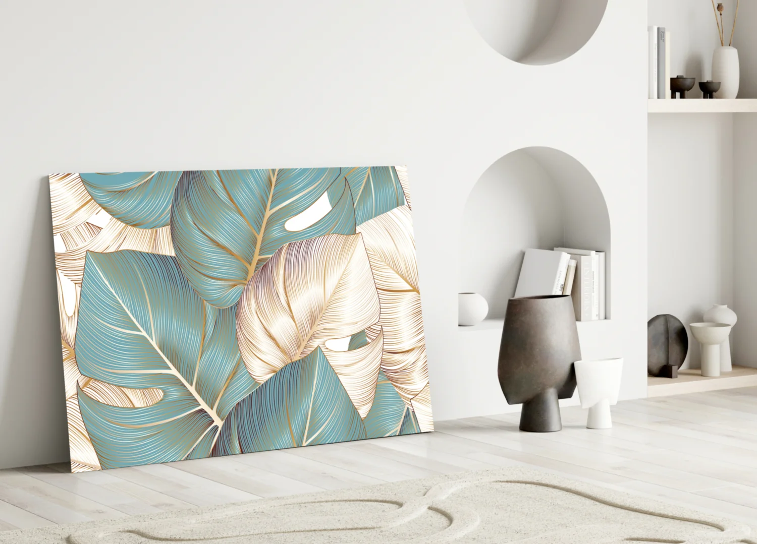 Leaves Glass Wall Art - Image 4