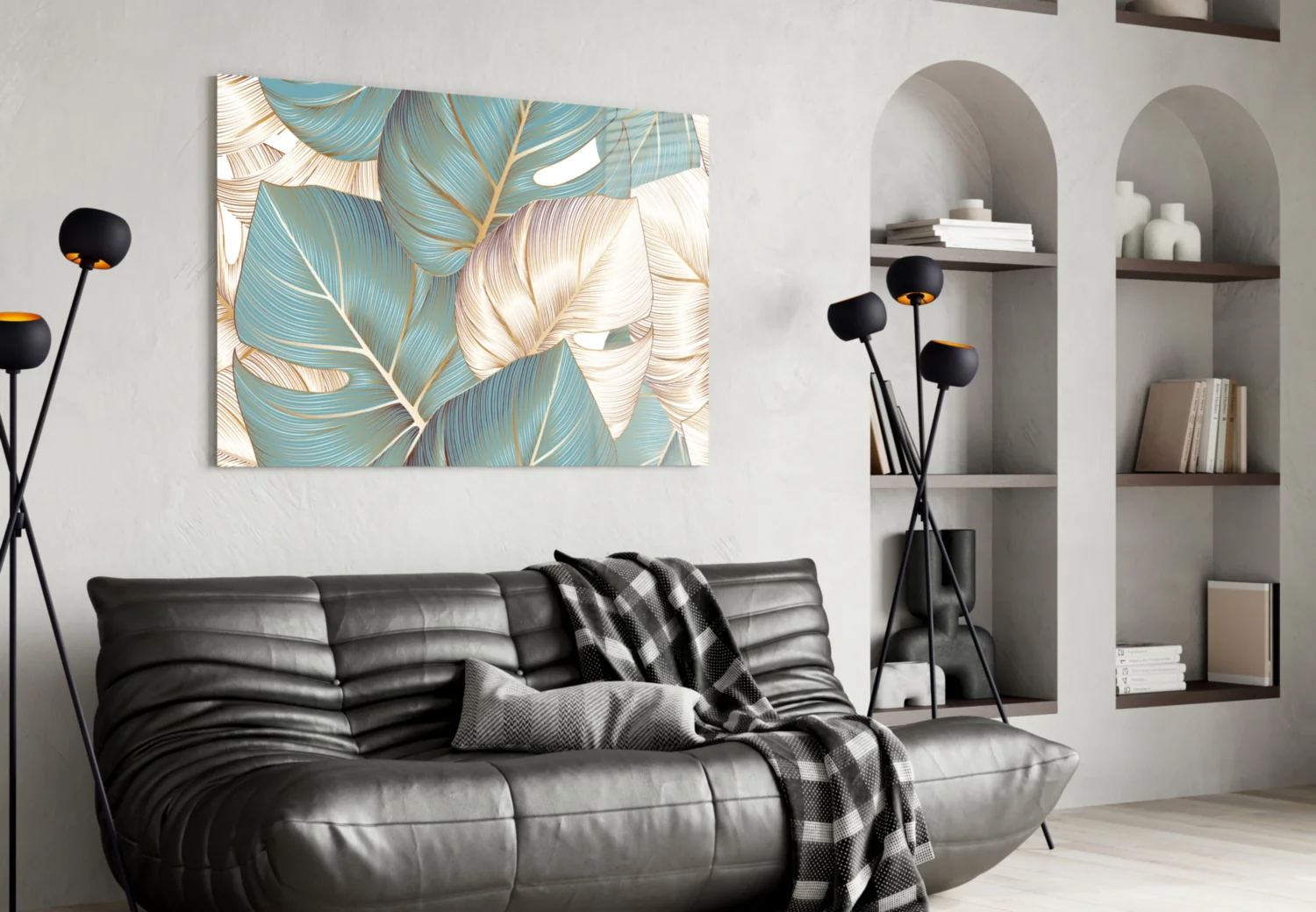 Leaves Glass Wall Art - Image 5