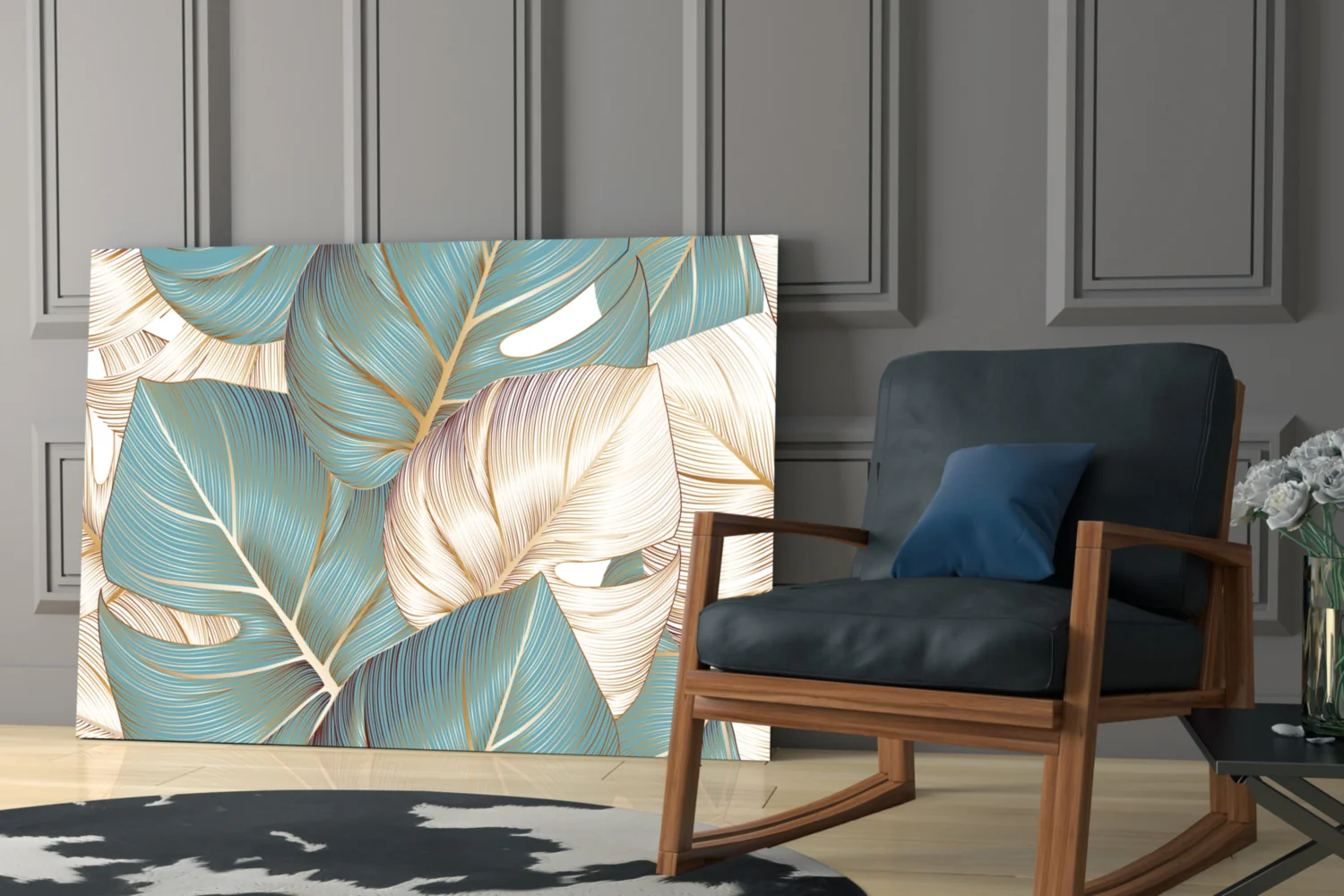 Leaves Glass Wall Art - Image 7
