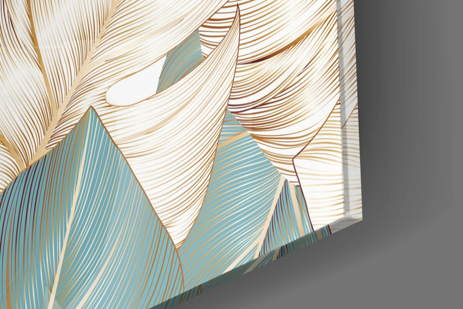 Leaves Glass Wall Art - Image 8