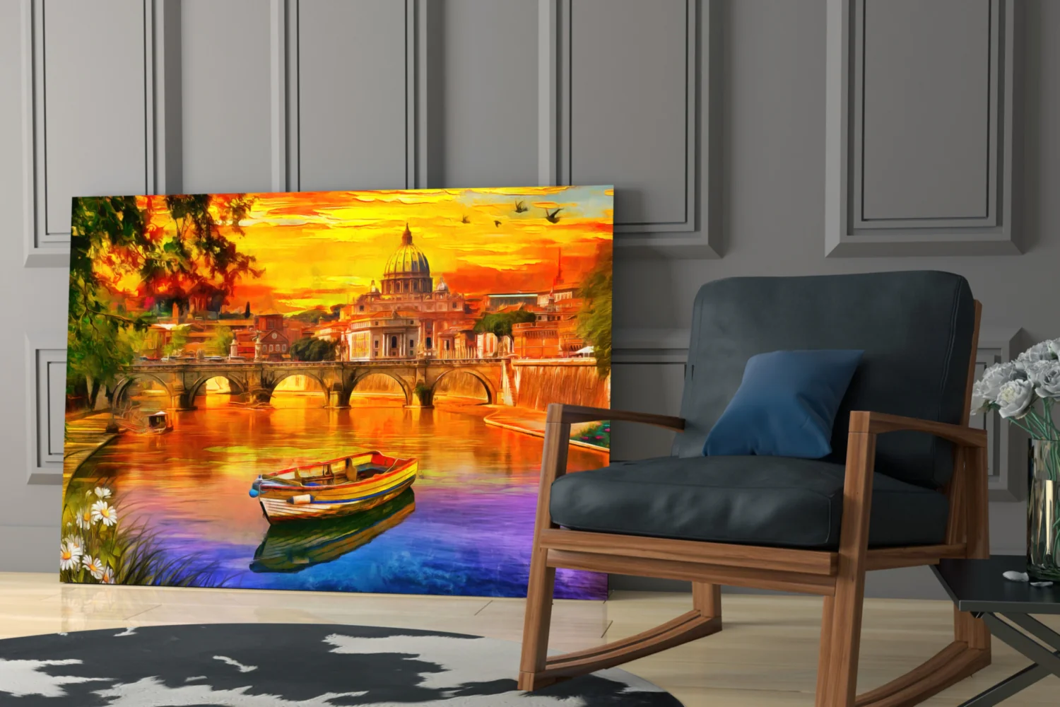 St. Peter's Basilica Glass Wall Art - Image 7