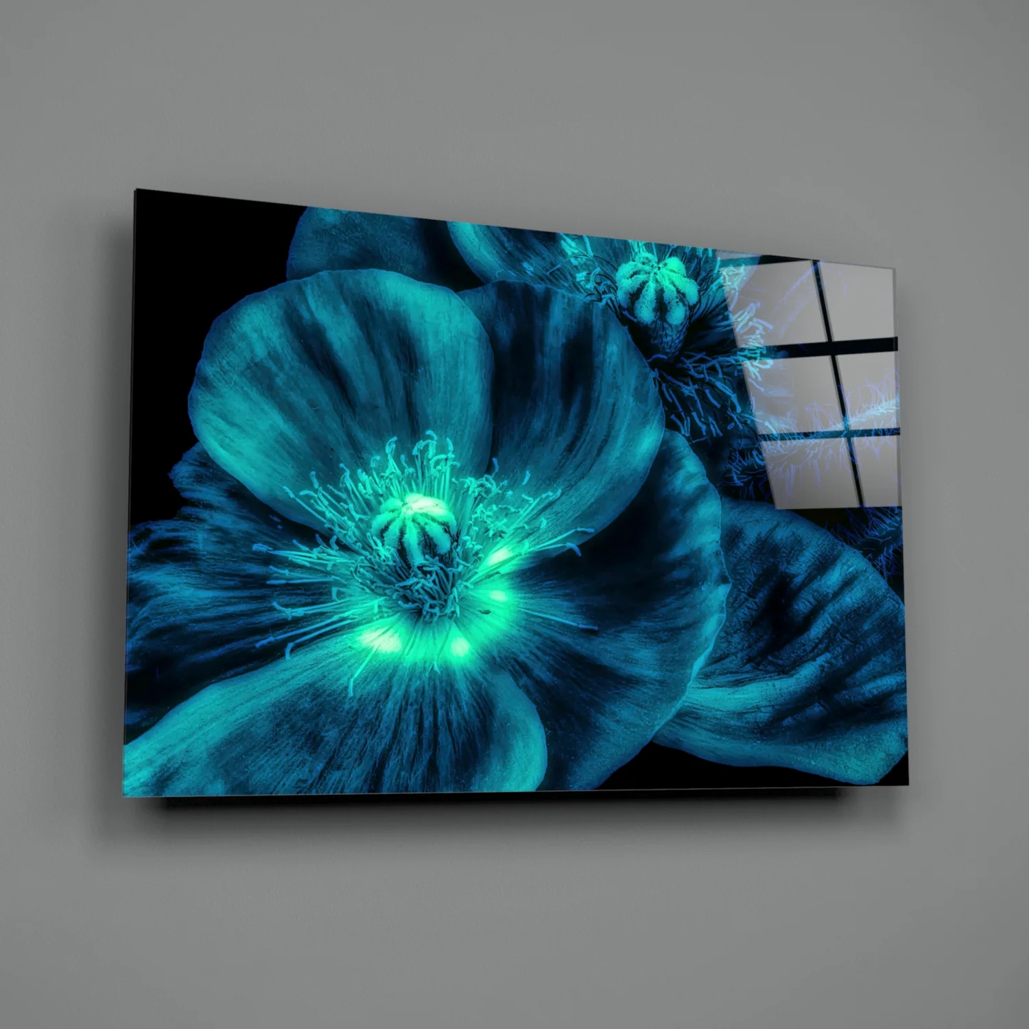 Malvales Flower Glass Wall Art - Image 3