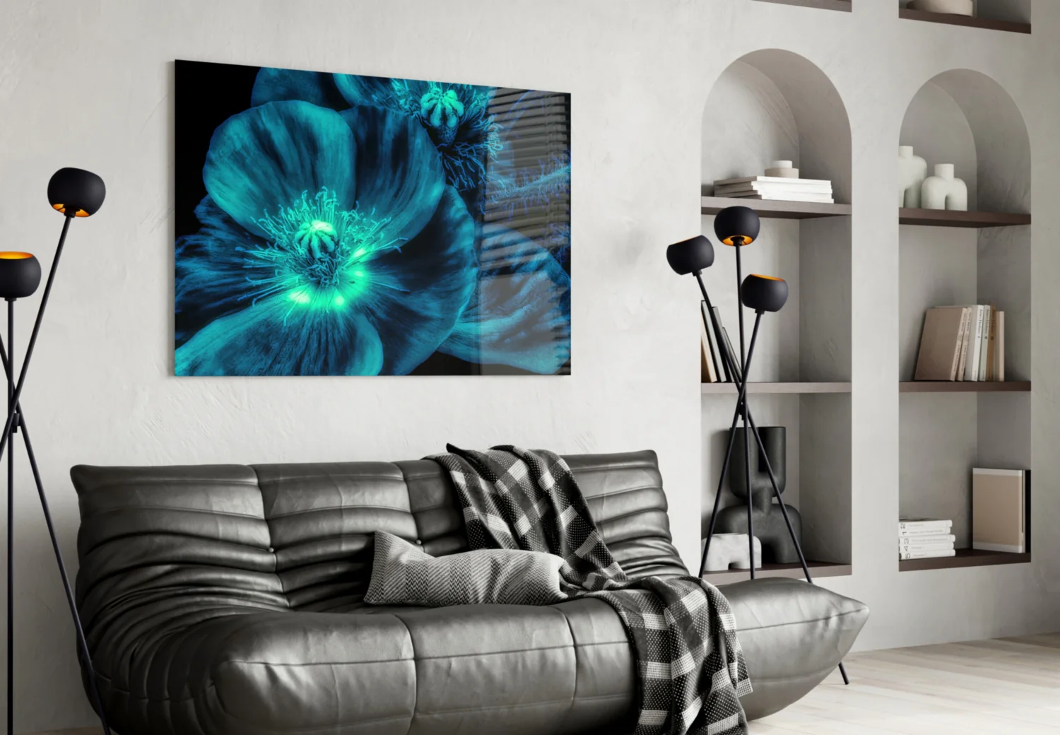 Malvales Flower Glass Wall Art - Image 5
