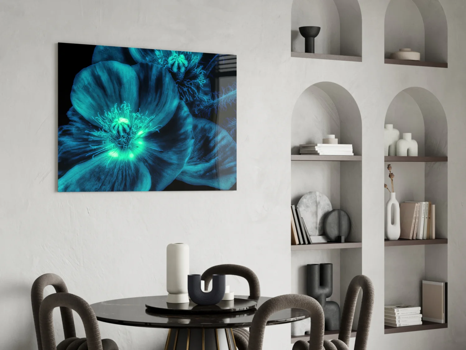 Malvales Flower Glass Wall Art - Image 6