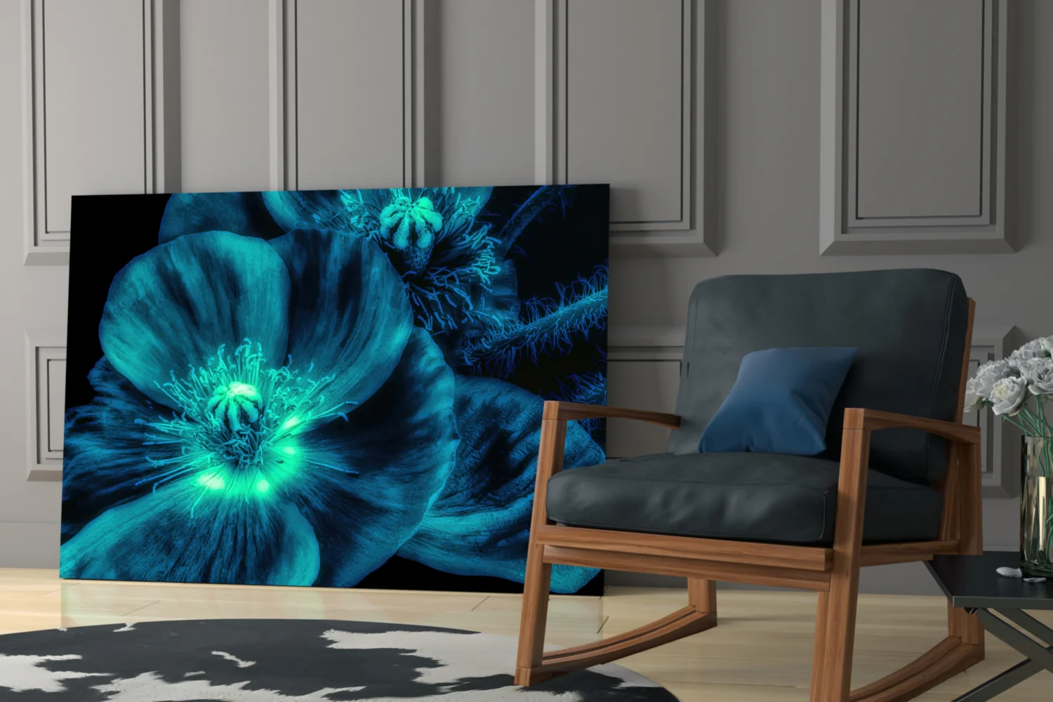 Malvales Flower Glass Wall Art - Image 7