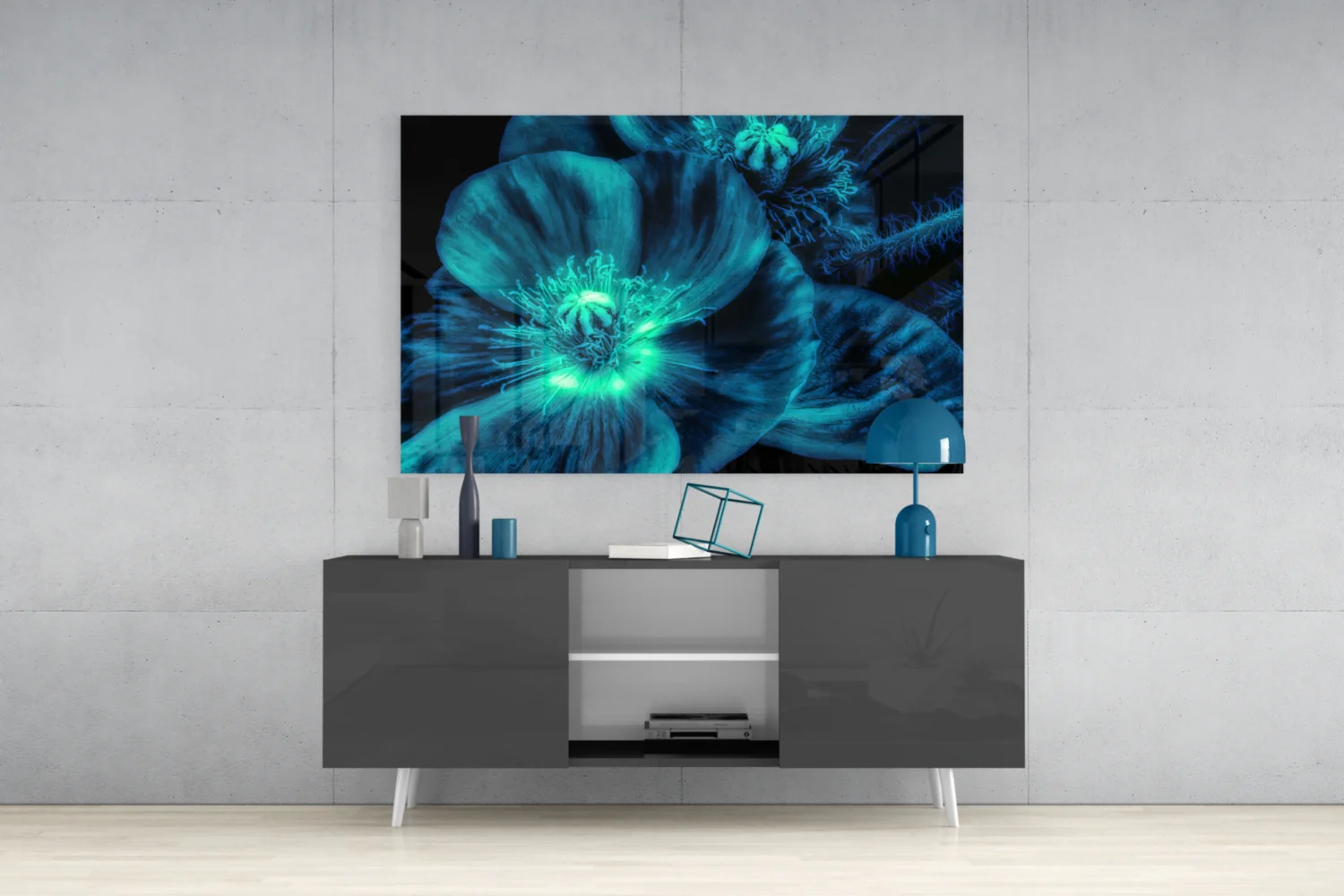 Malvales Flower Glass Wall Art - Image 9