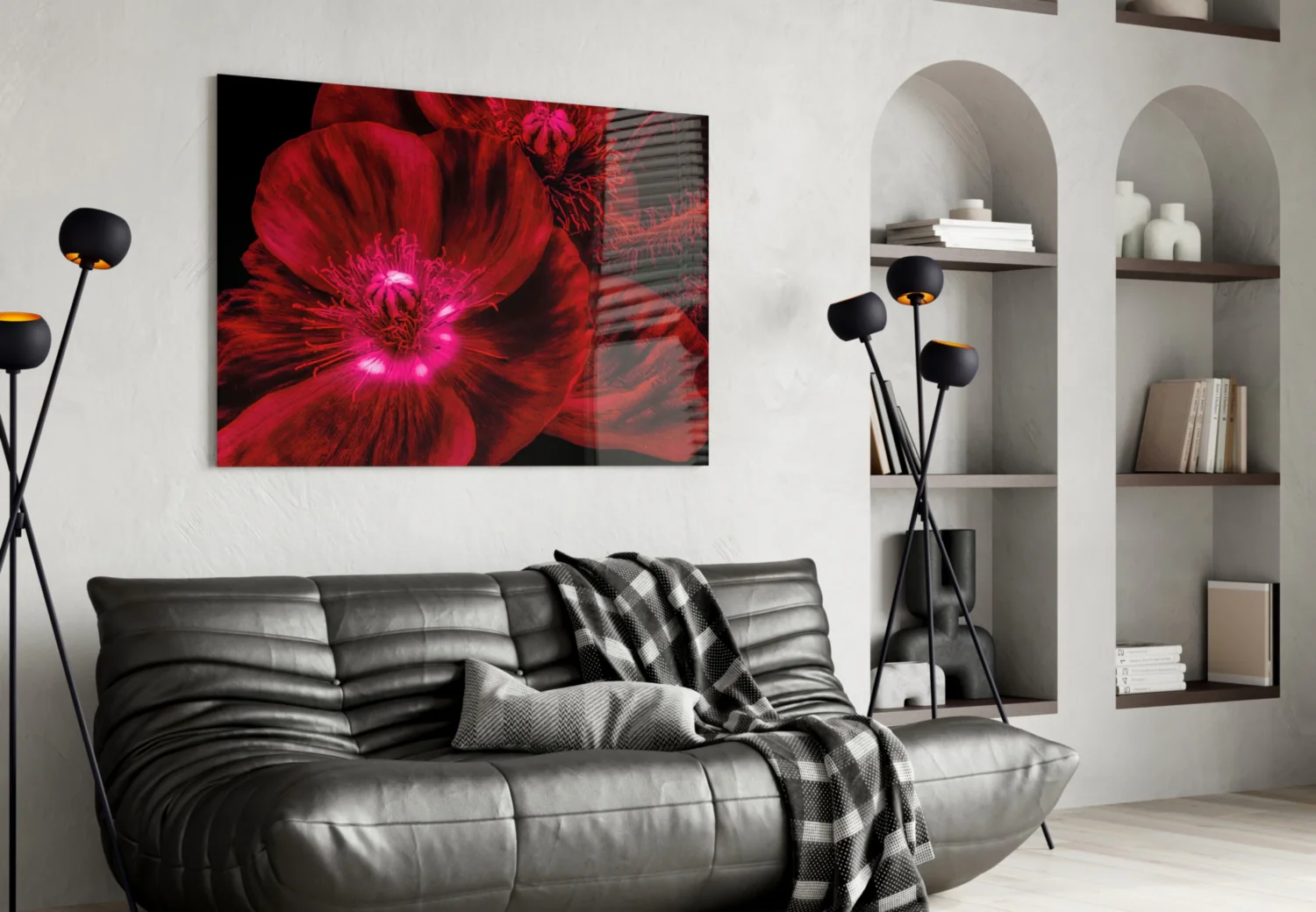 Malvales Flower Glass Wall Art - Image 5