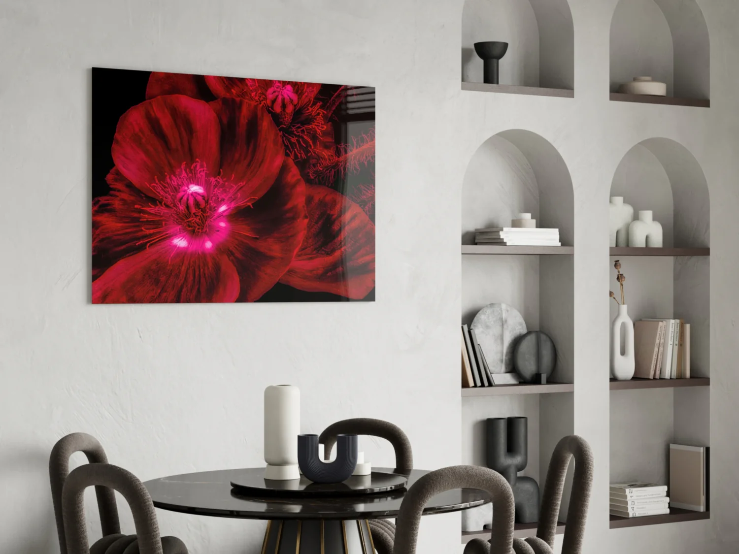 Malvales Flower Glass Wall Art - Image 6