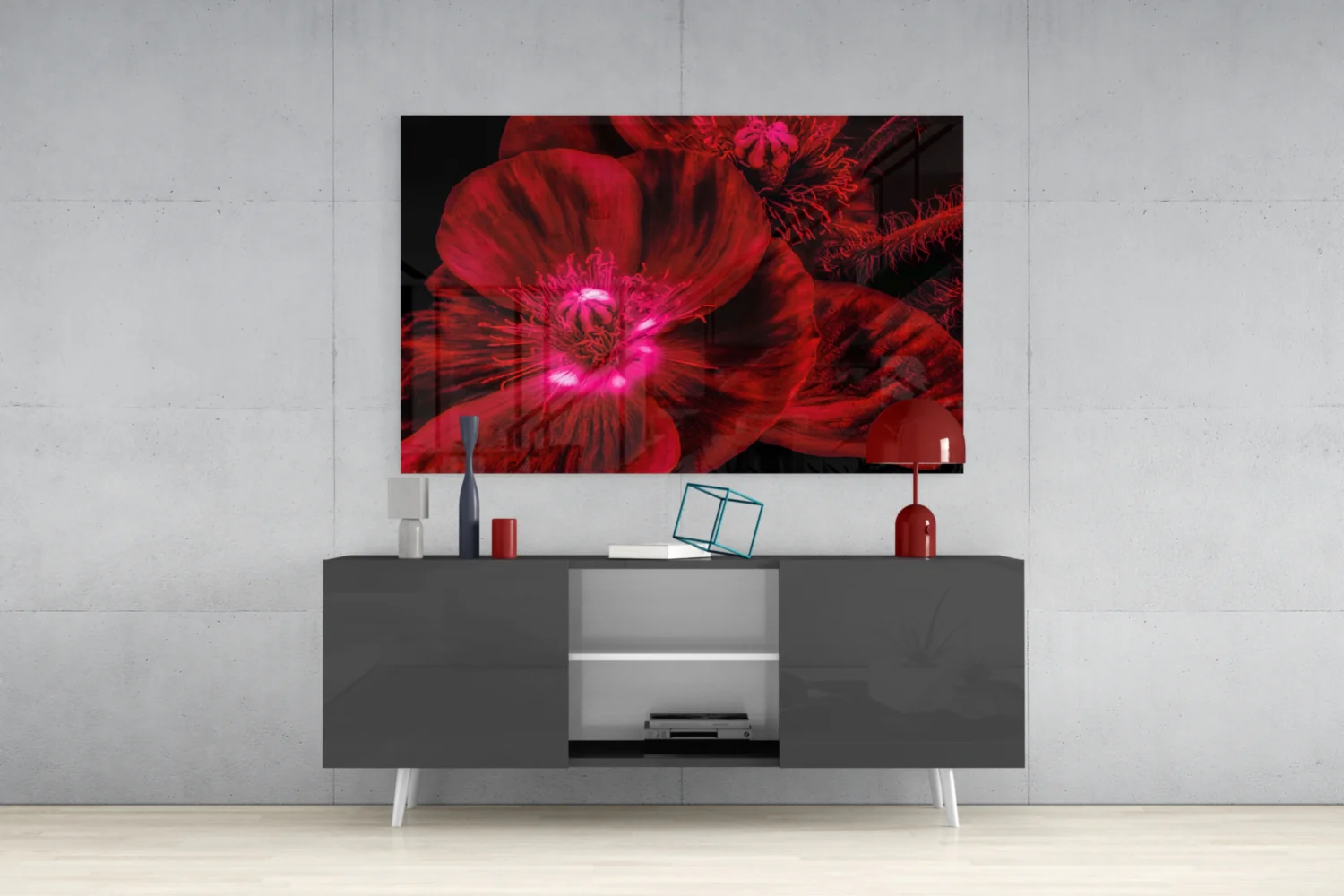 Malvales Flower Glass Wall Art - Image 9
