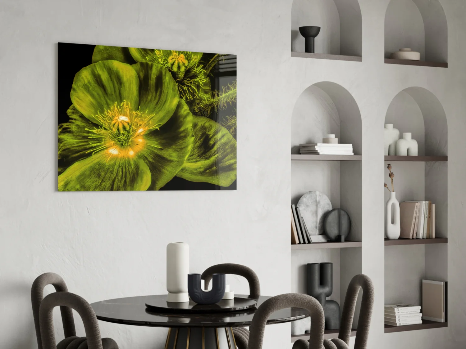 Malvales Flower Glass Wall Art - Image 6