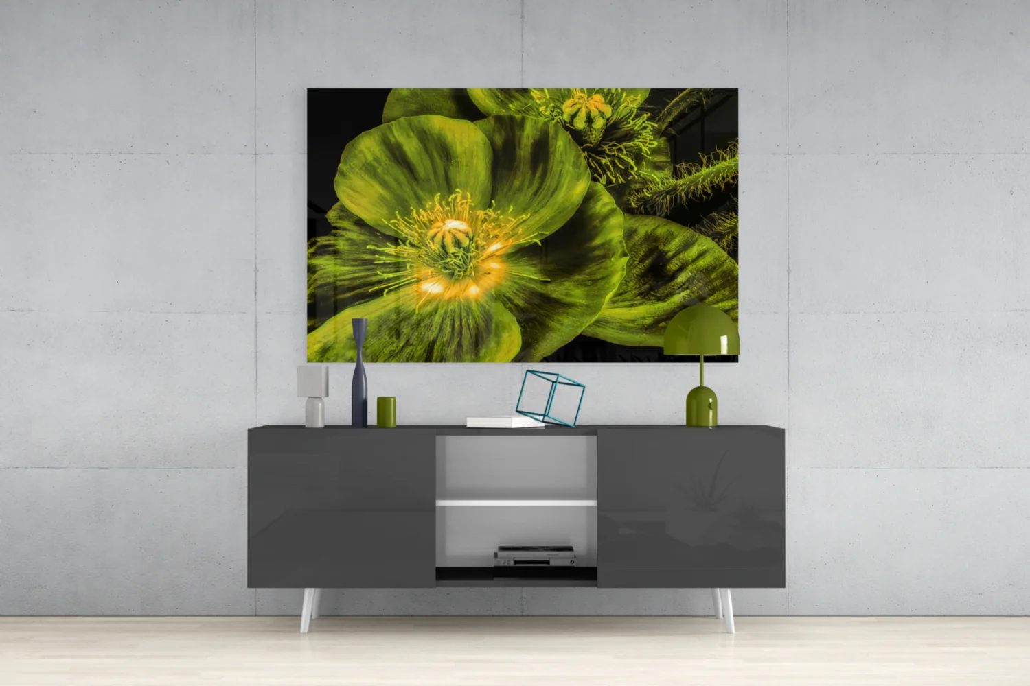Malvales Flower Glass Wall Art - Image 9