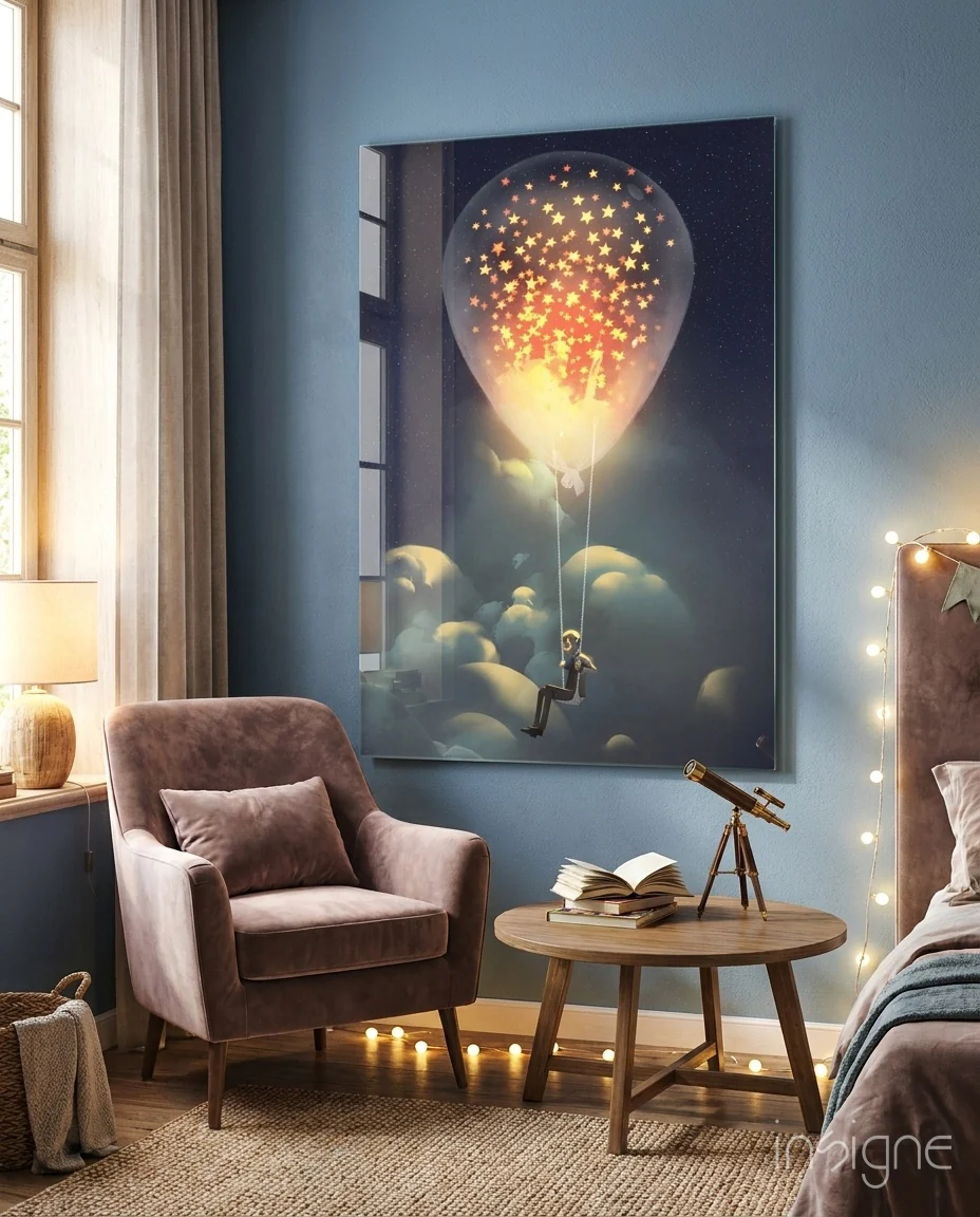 Starry Dream Glass Wall Art