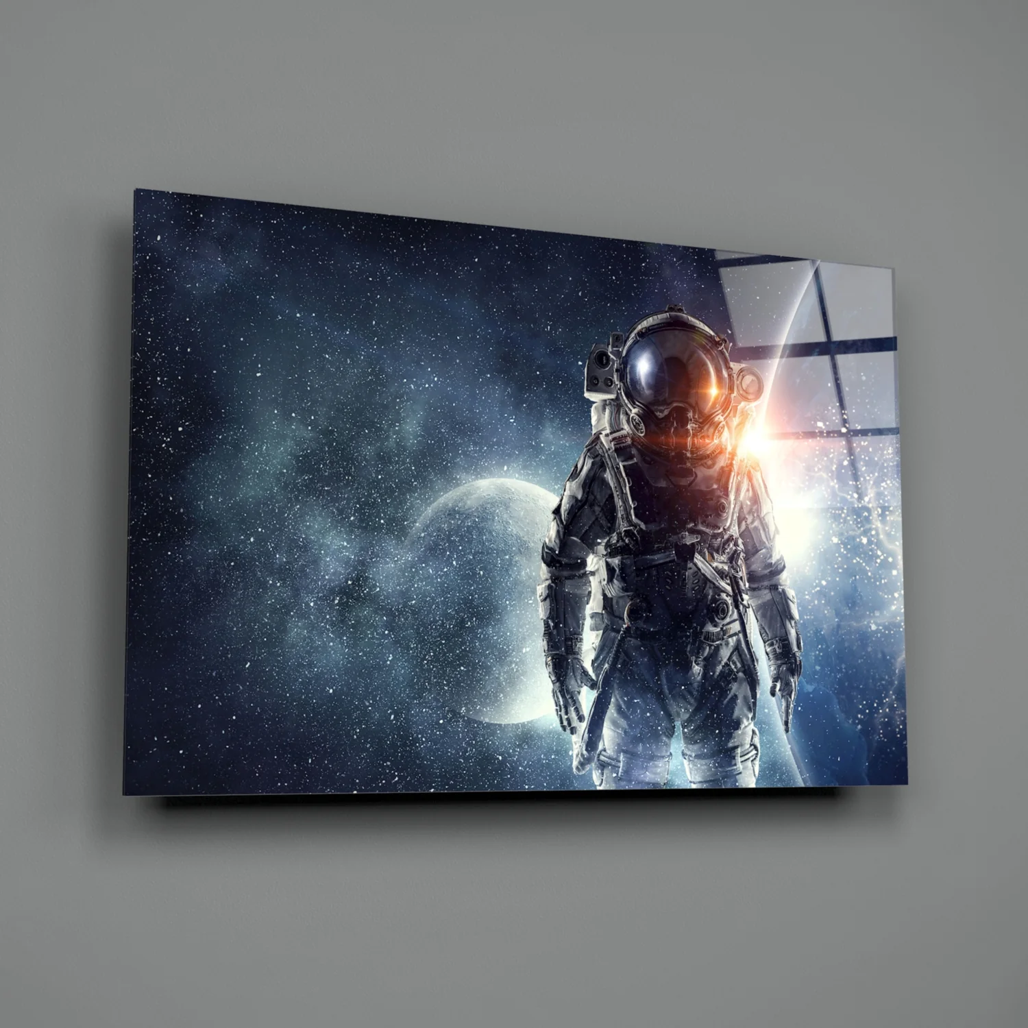 Astronaut Glass Wall Art - Image 3