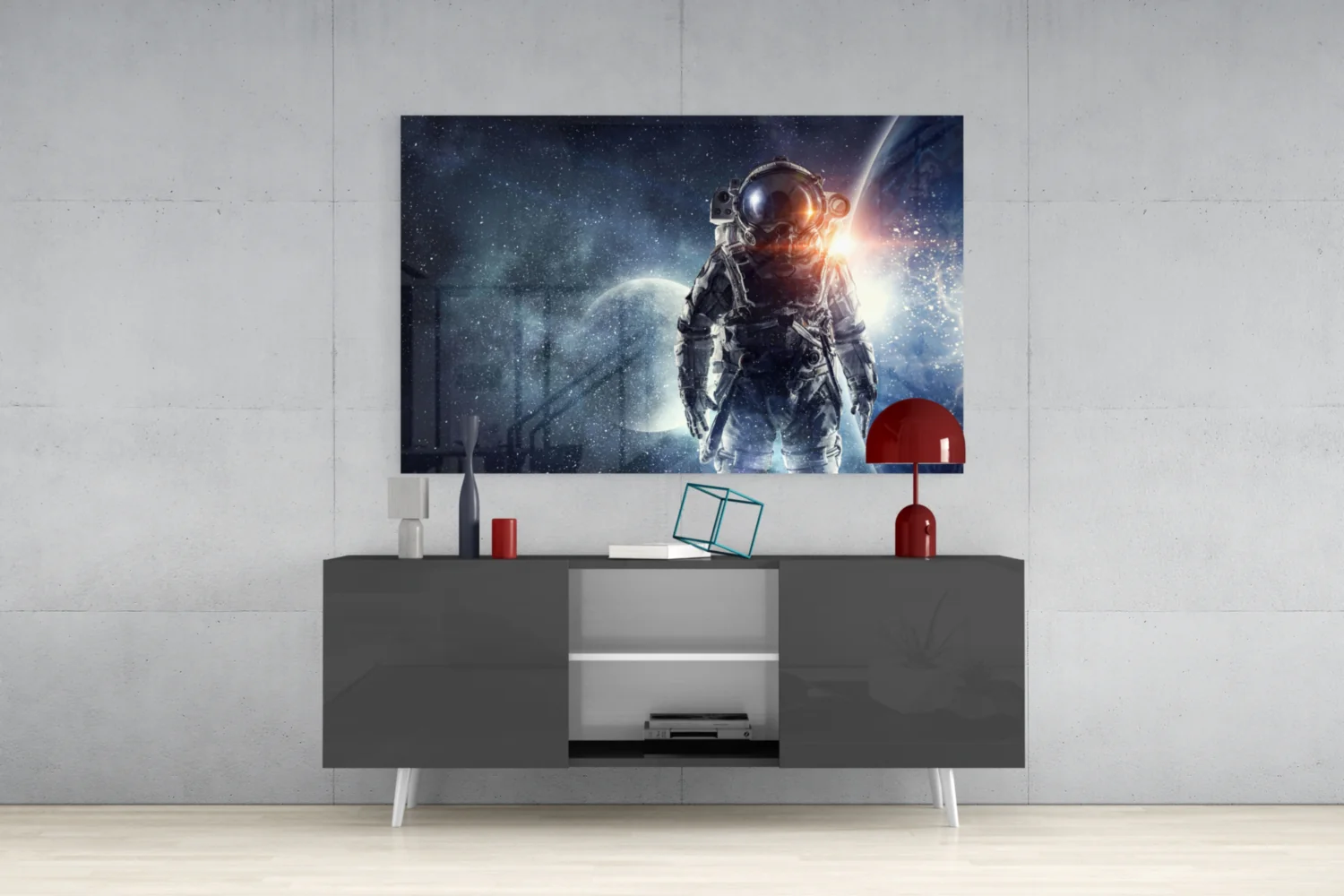 Astronaut Glass Wall Art - Image 9