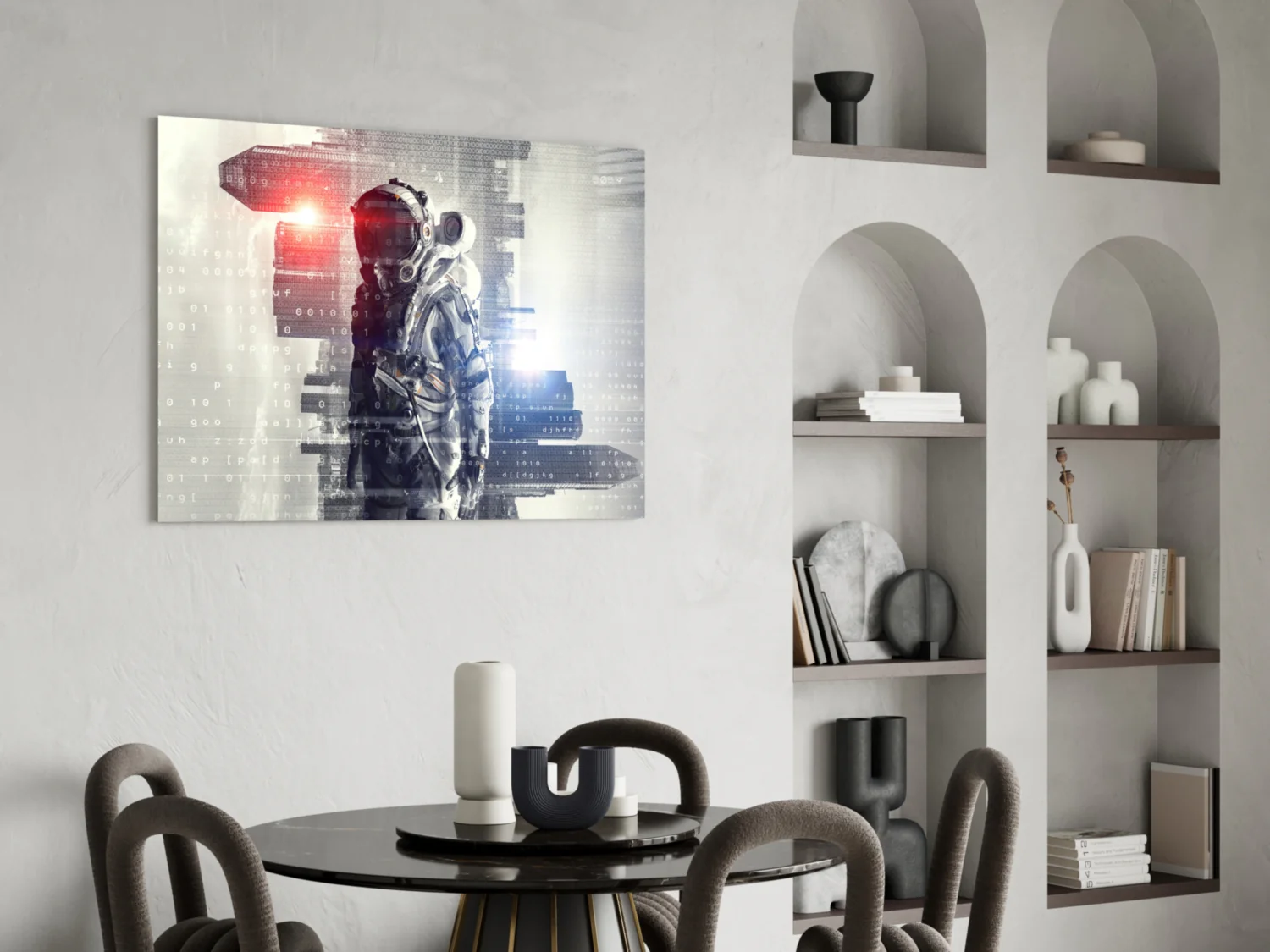 Digital Astronaut Glass Wall Art - Image 6