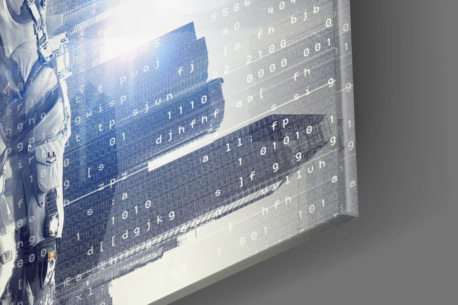 Digital Astronaut Glass Wall Art - Image 8