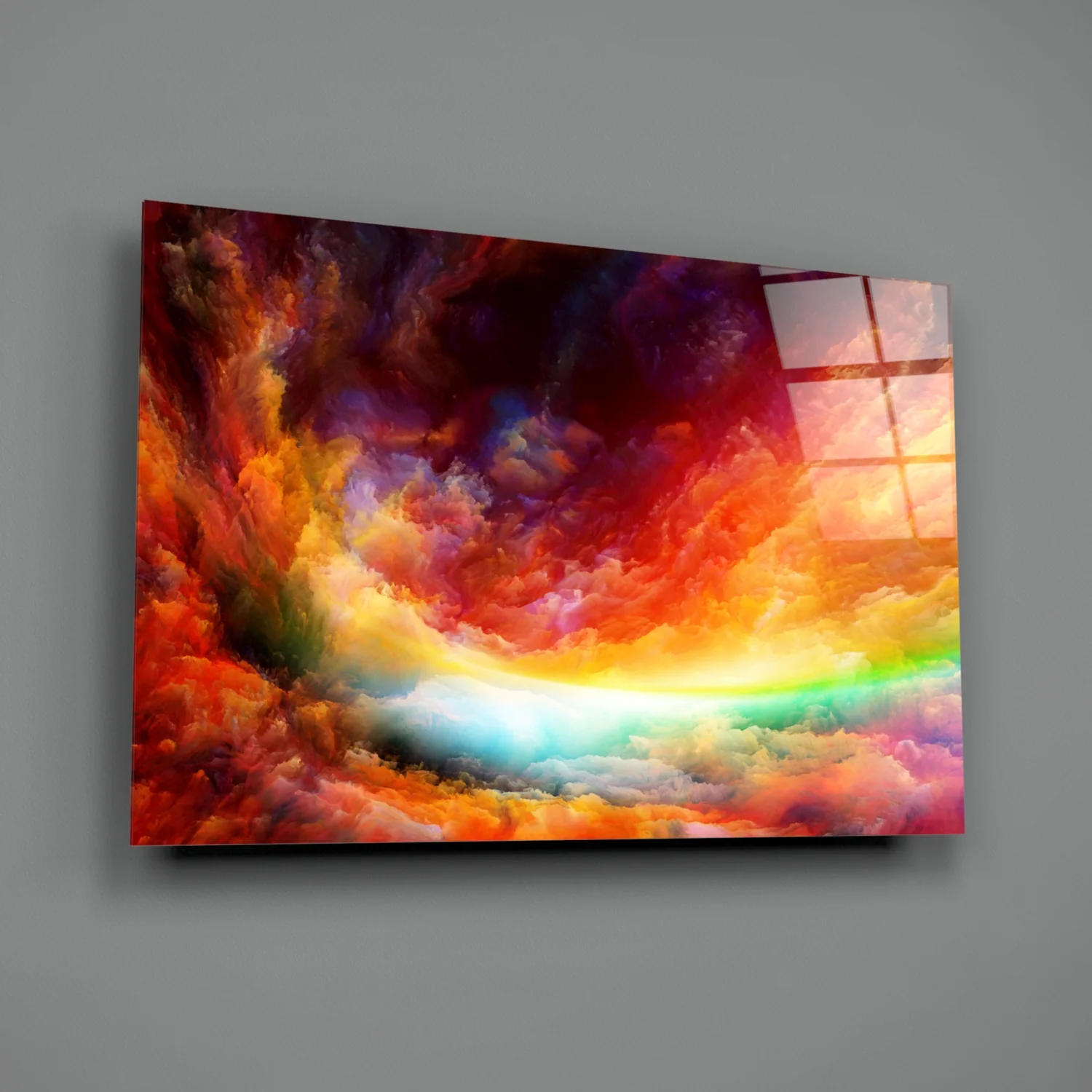 Abstract Glass Wall Art - Image 3