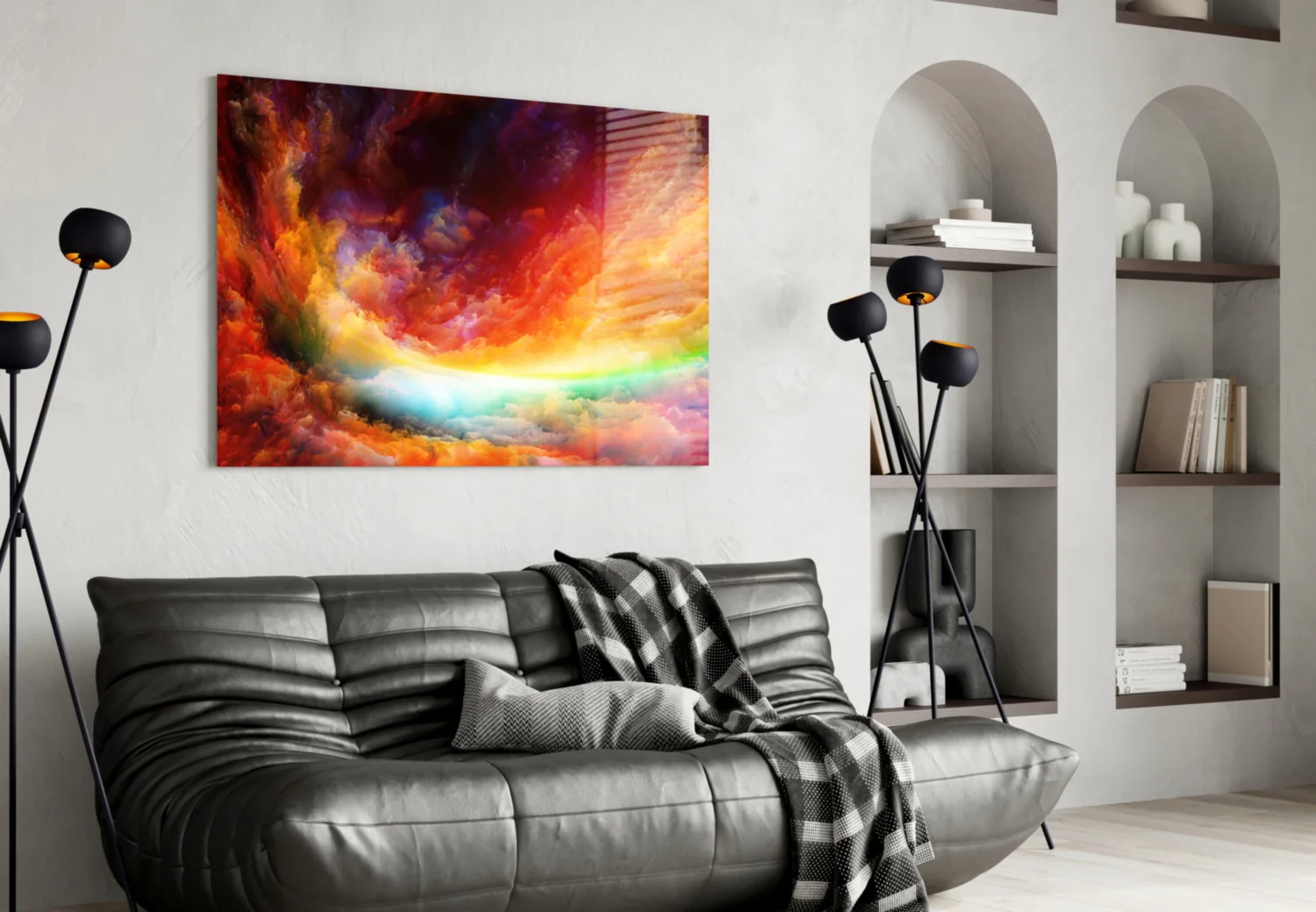 Abstract Glass Wall Art - Image 5