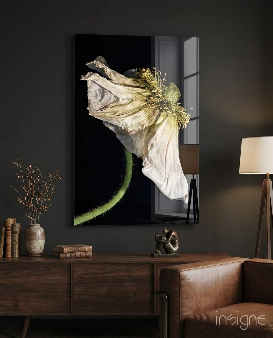 Flower Glass Wall Art