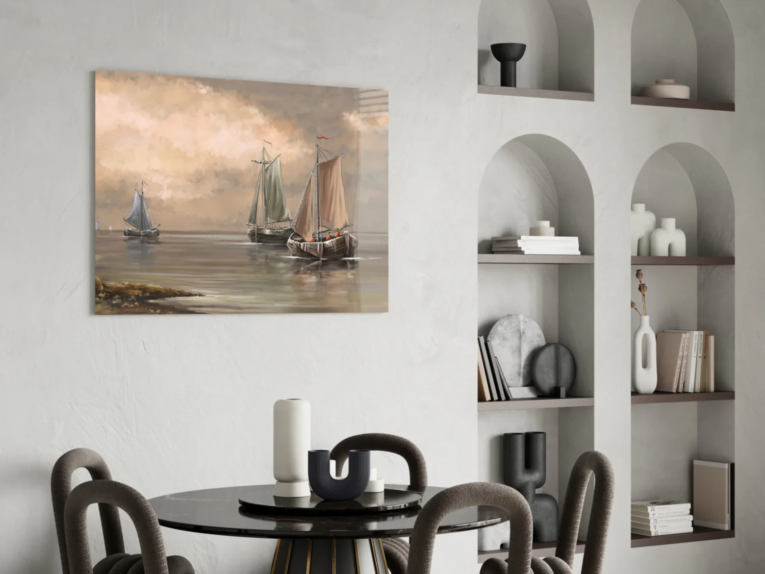 Sailboats Glass Wall Art - Image 6