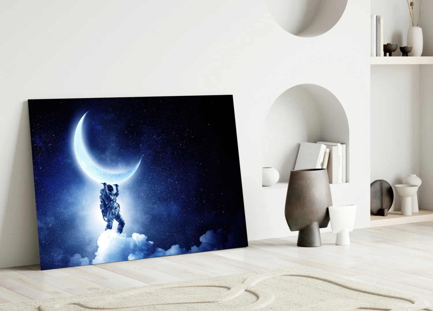 Moon bearer Glass Wall Art - Image 4