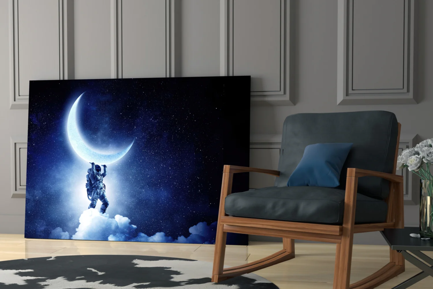 Moon bearer Glass Wall Art - Image 7