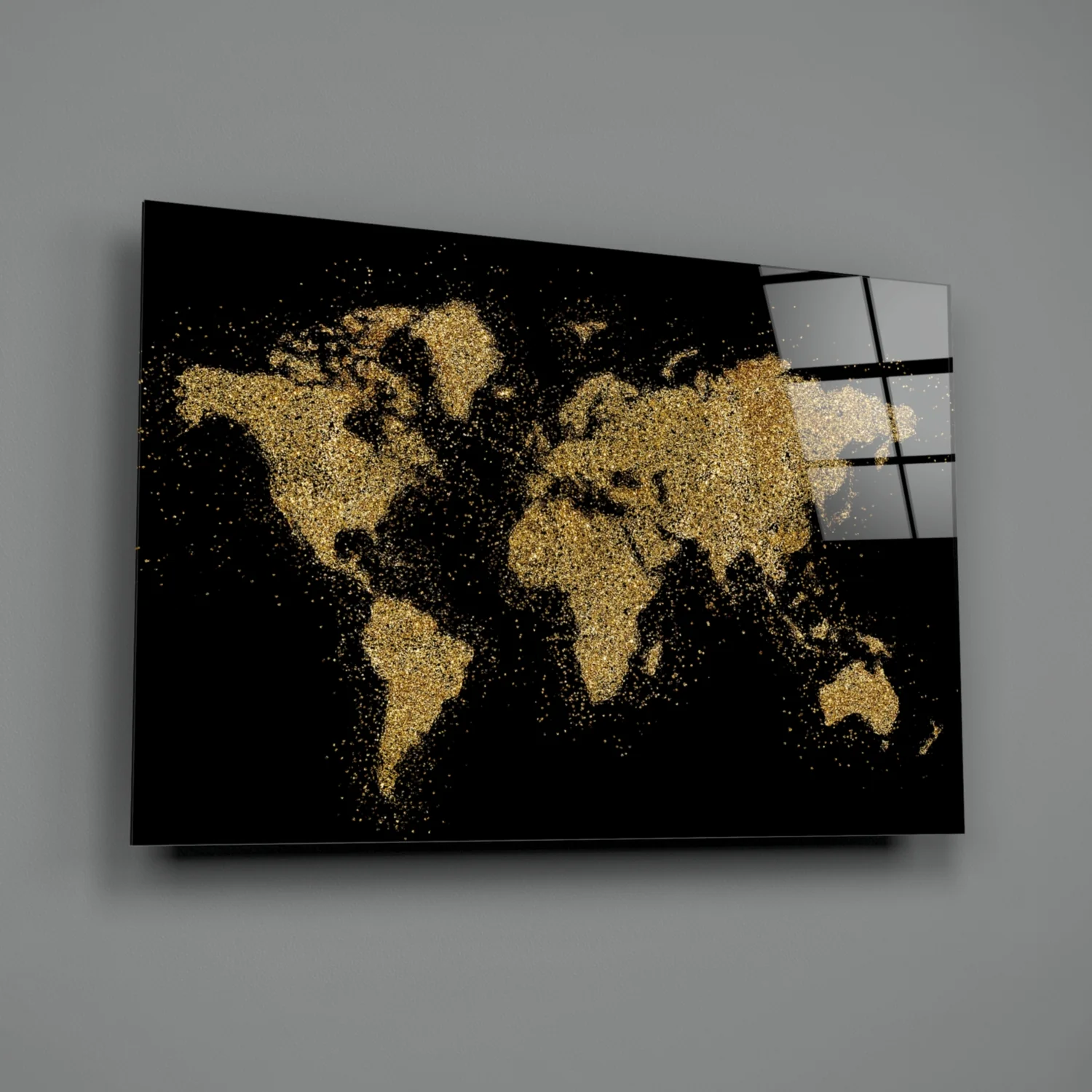 World Map Glass Wall Art - Image 3