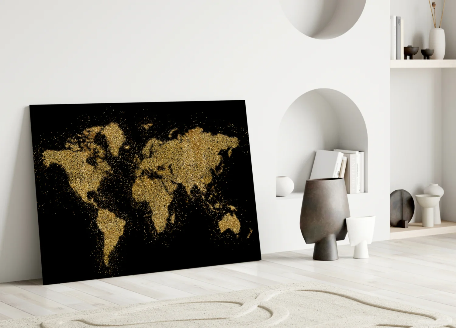 World Map Glass Wall Art - Image 4