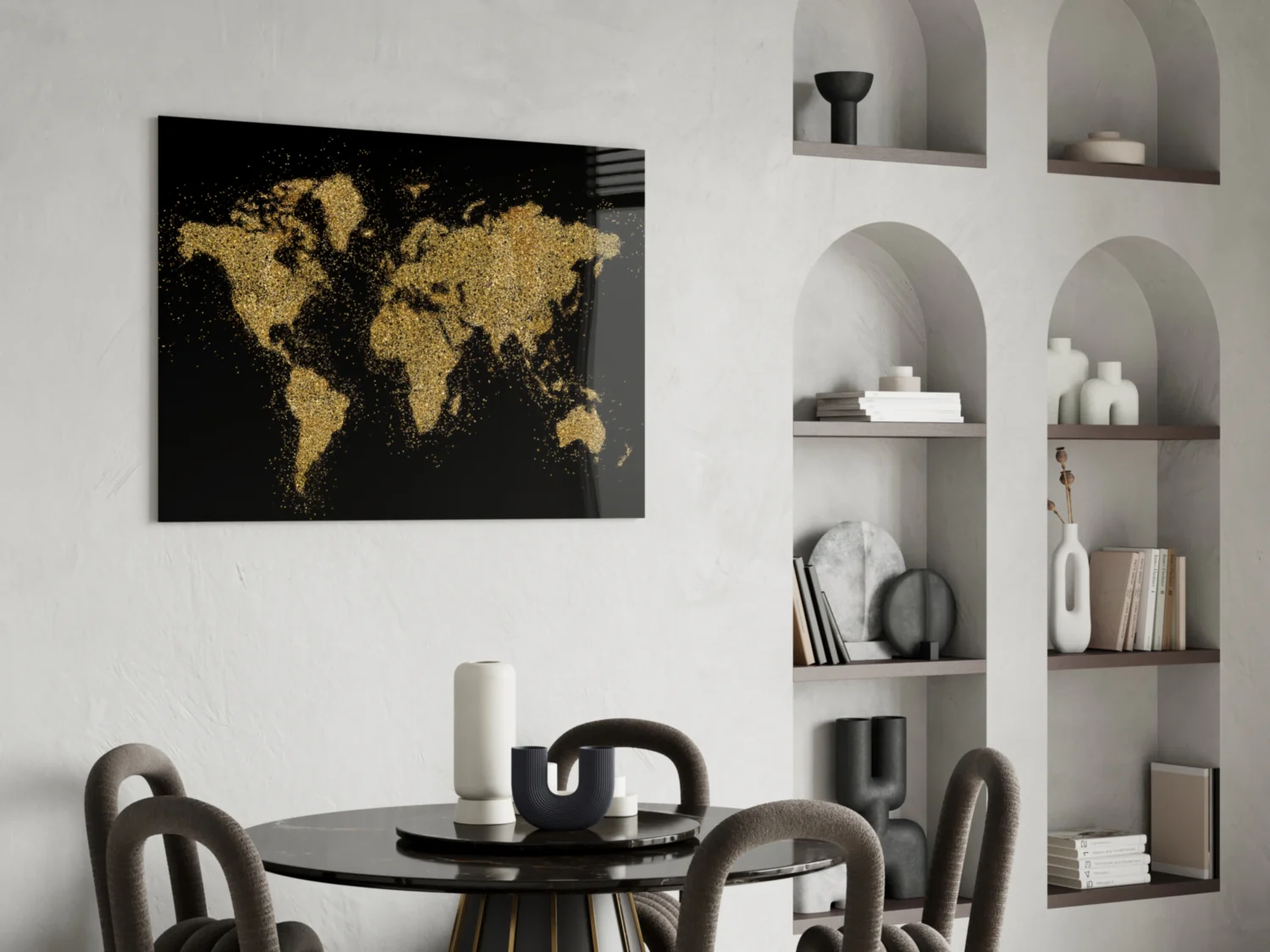 World Map Glass Wall Art - Image 6