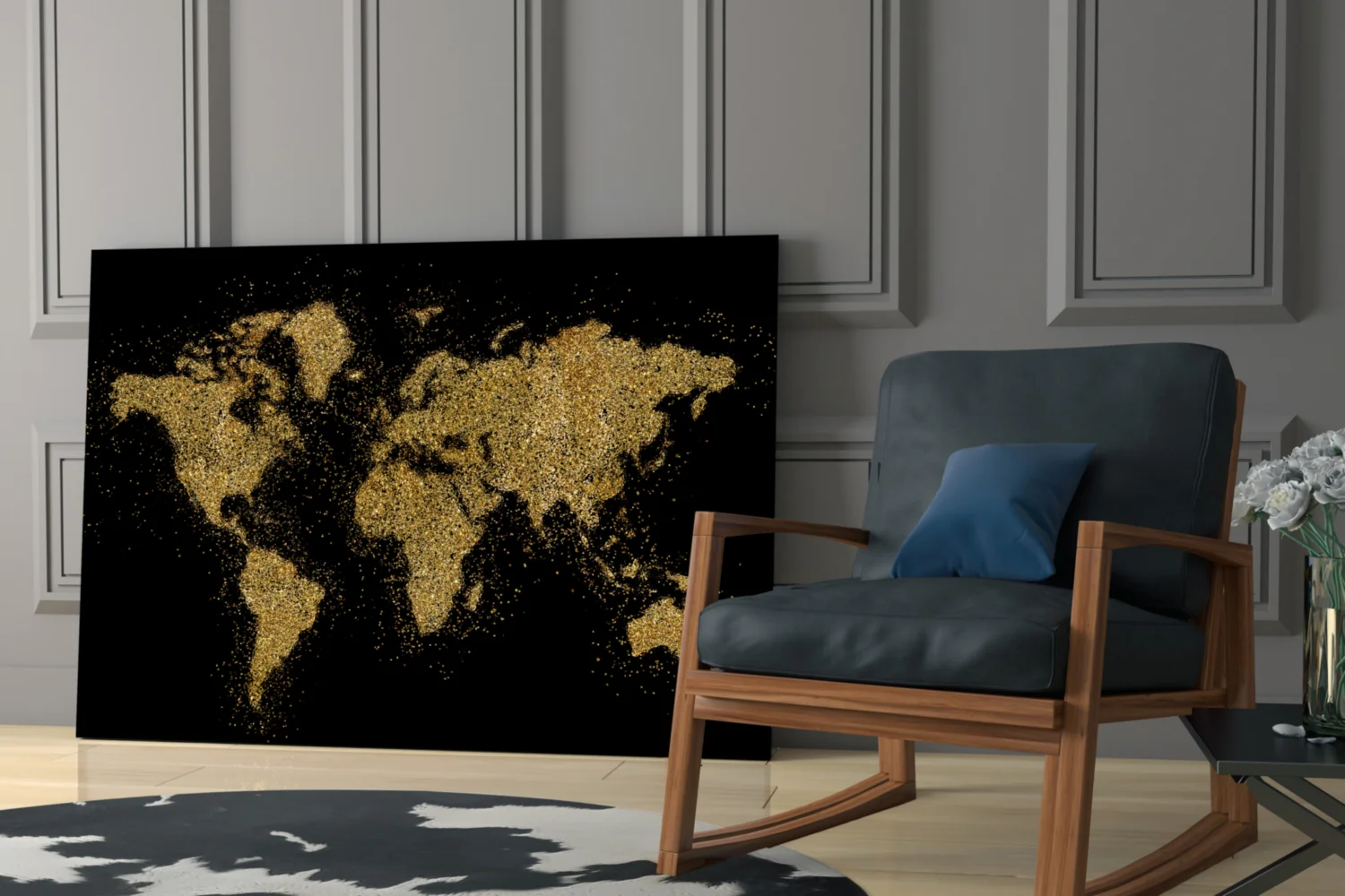 World Map Glass Wall Art - Image 7