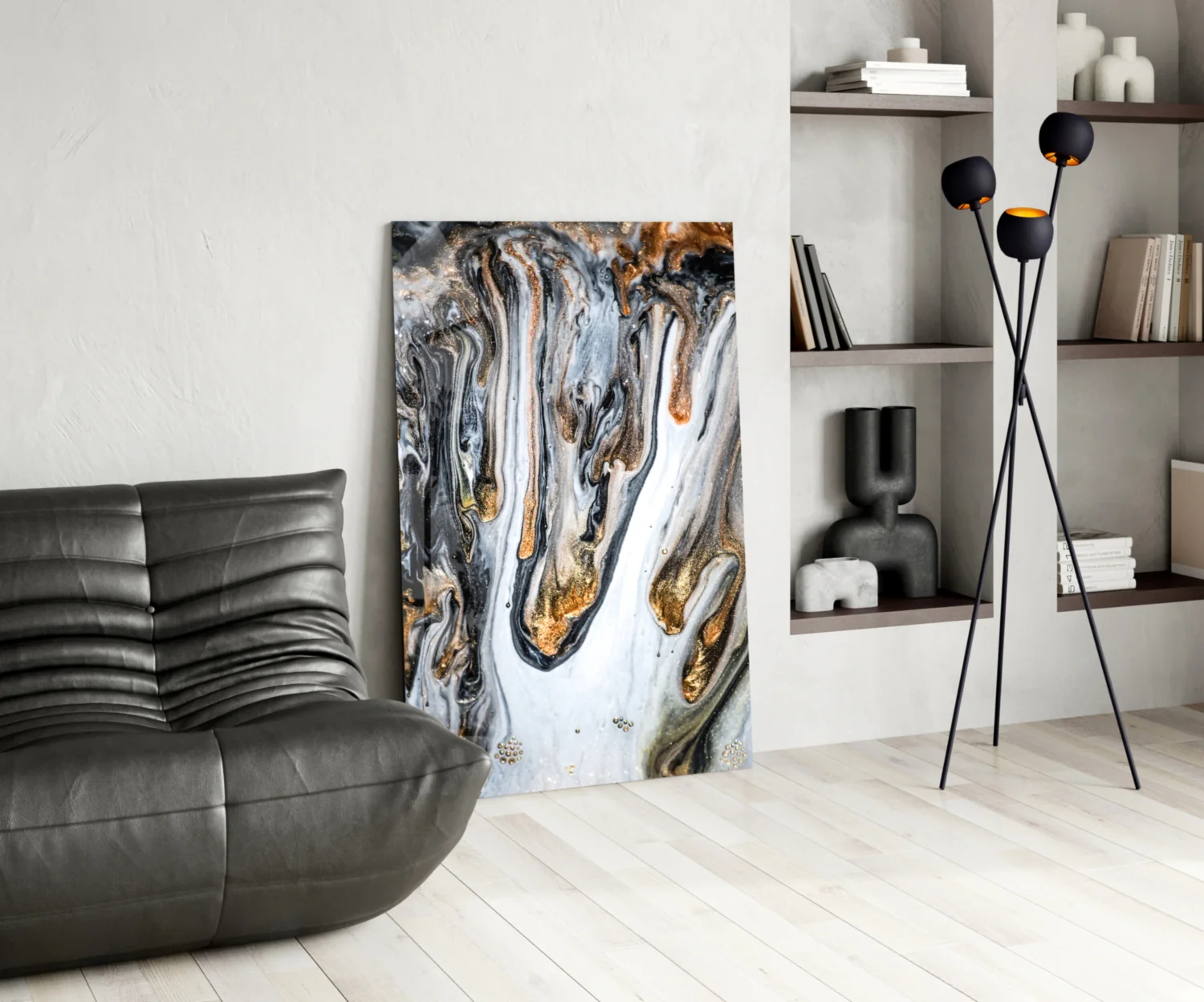 Abstract Glass Wall Art - Image 6