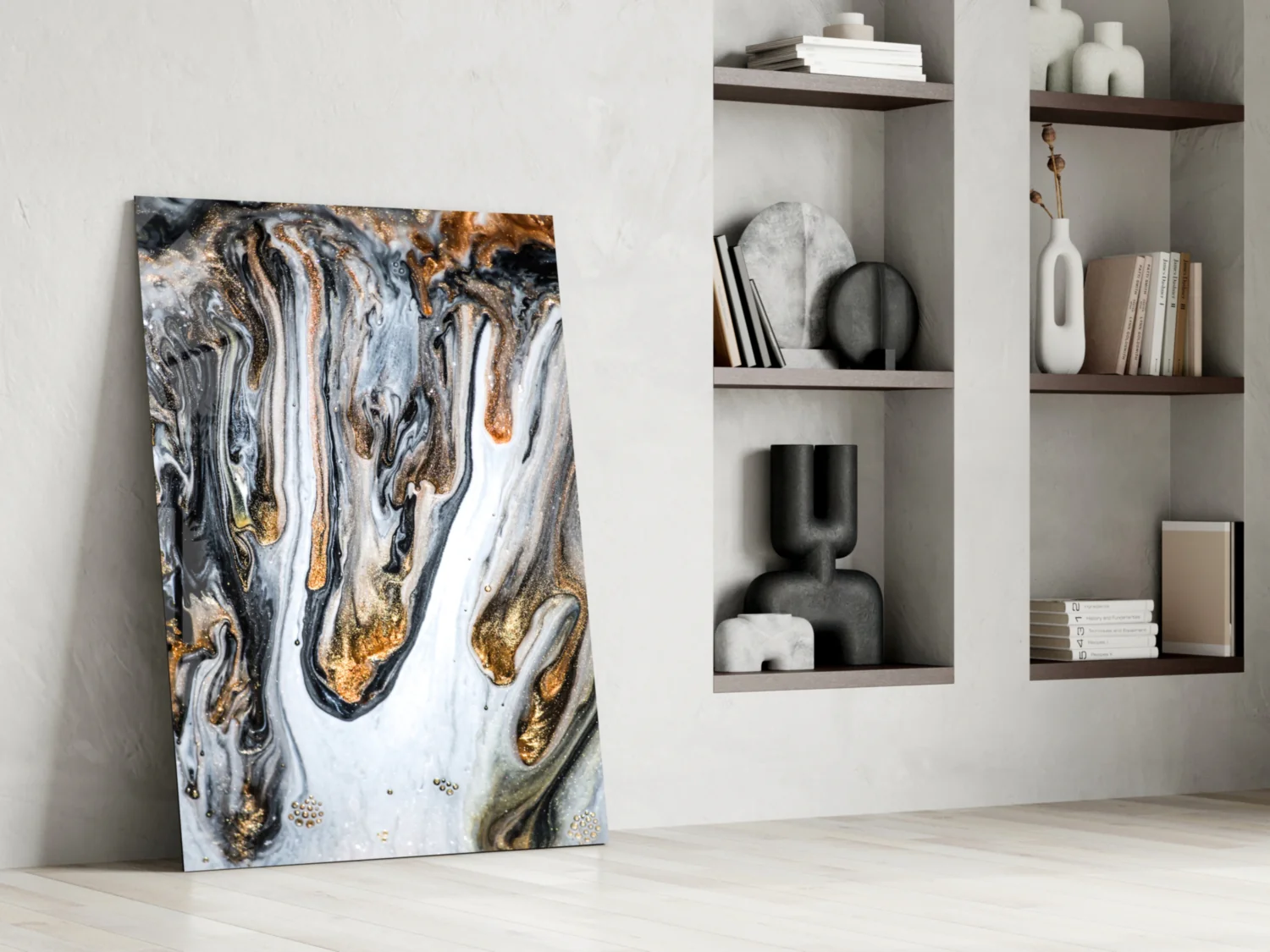 Abstract Glass Wall Art - Image 7