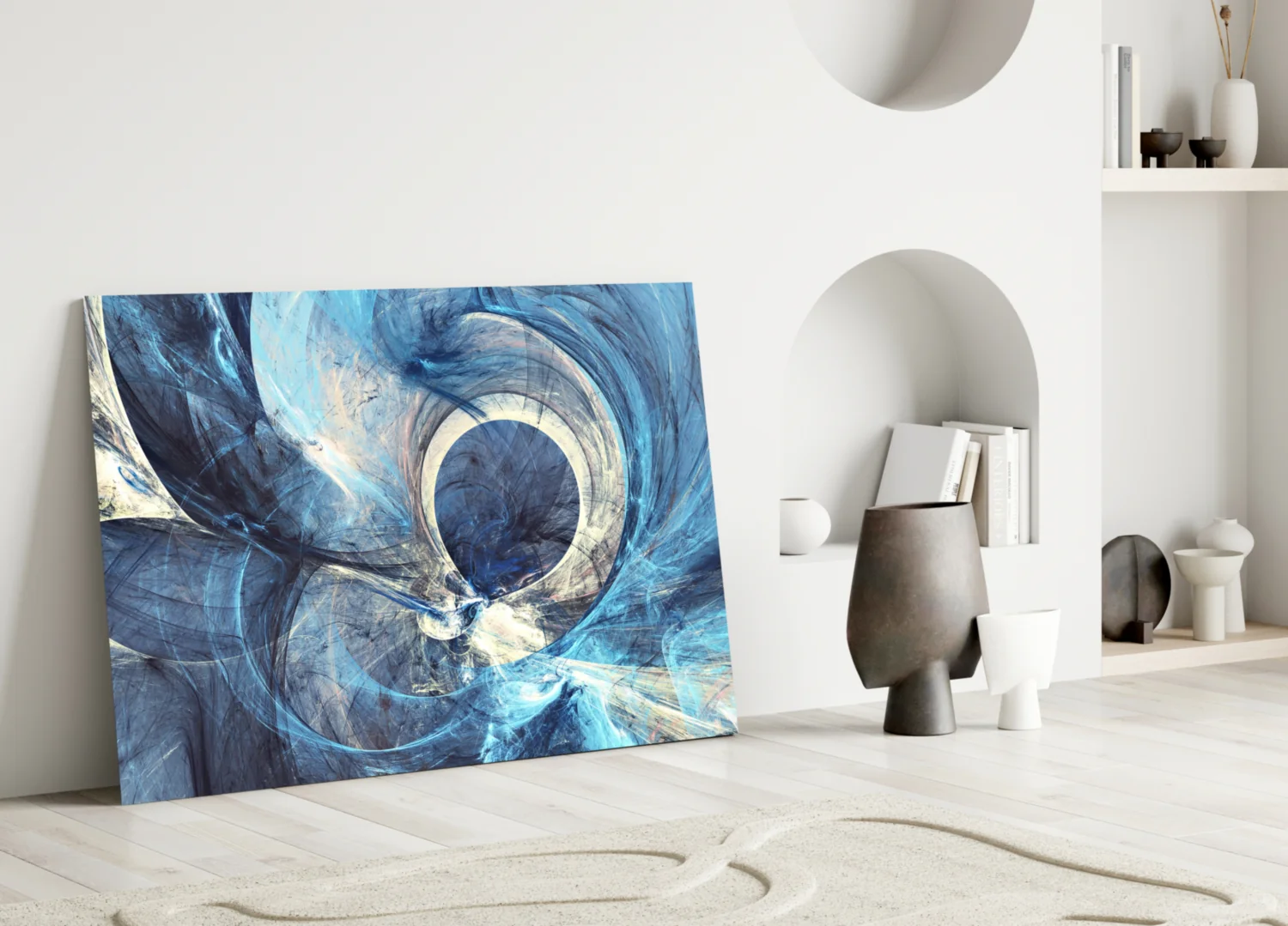 Abstract Glass Wall Art - Image 4