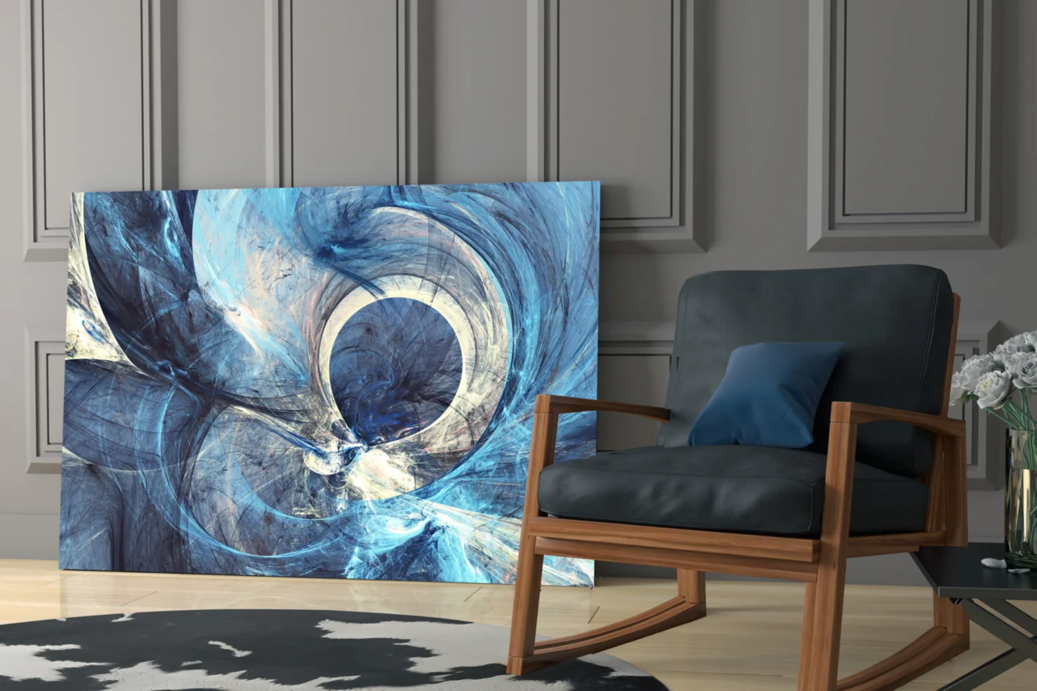 Abstract Glass Wall Art - Image 7