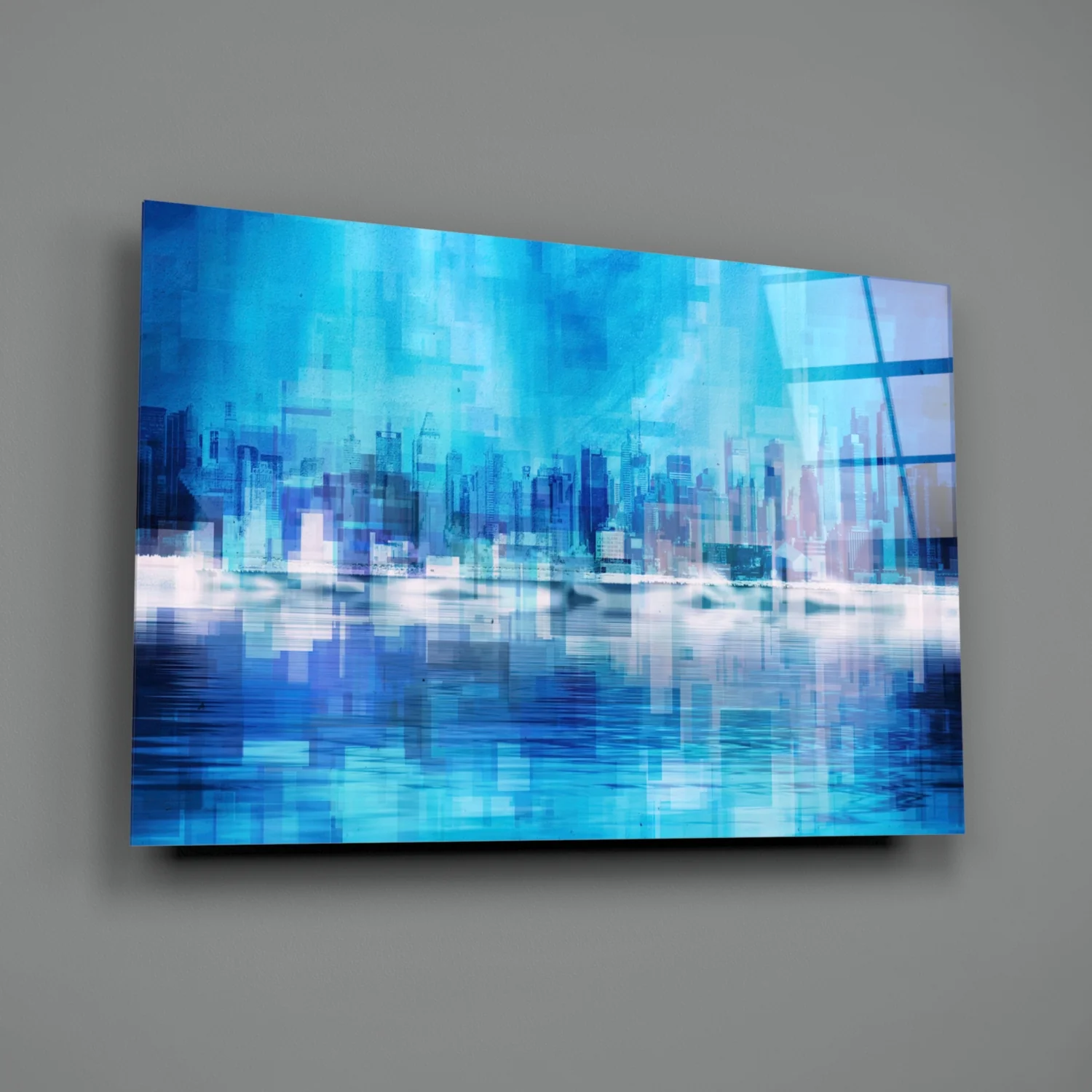 Abstract Glass Wall Art - Image 3