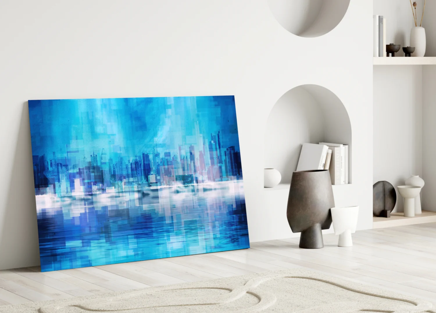 Abstract Glass Wall Art - Image 4