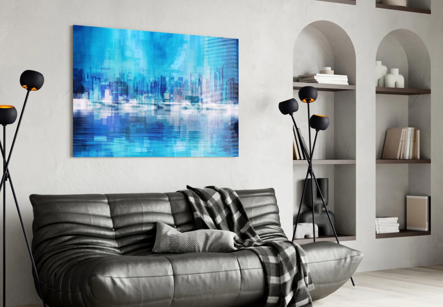 Abstract Glass Wall Art - Image 5