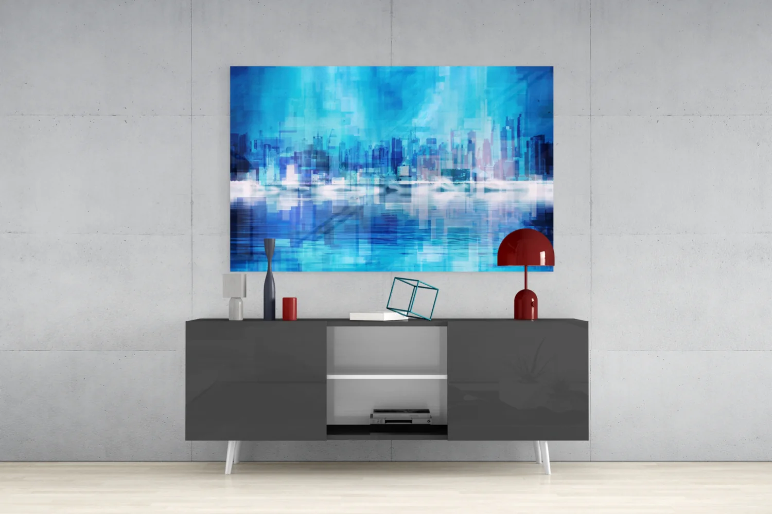 Abstract Glass Wall Art - Image 9