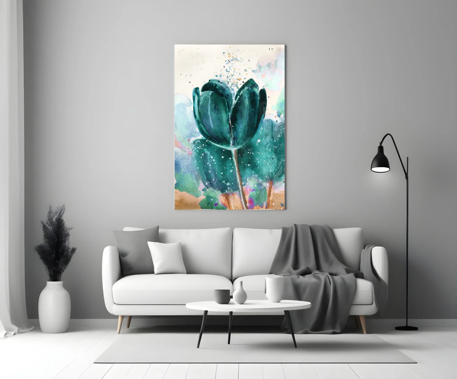 Tulip Glass Wall Art - Image 4