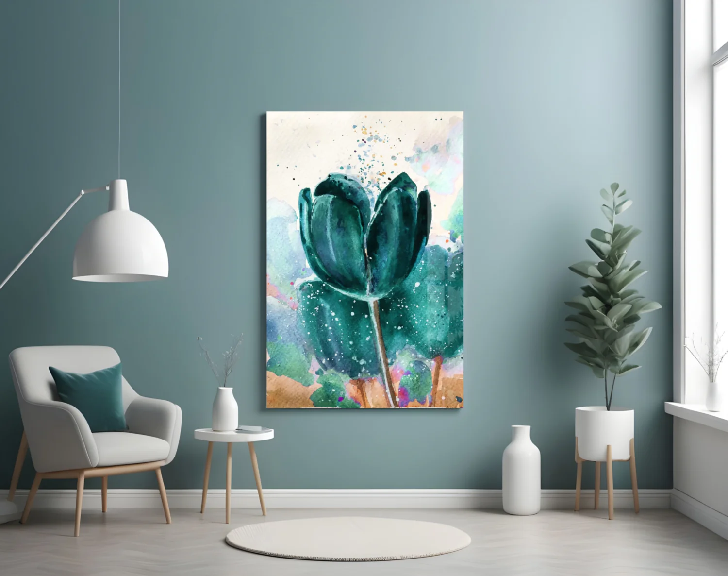 Tulip Glass Wall Art - Image 5