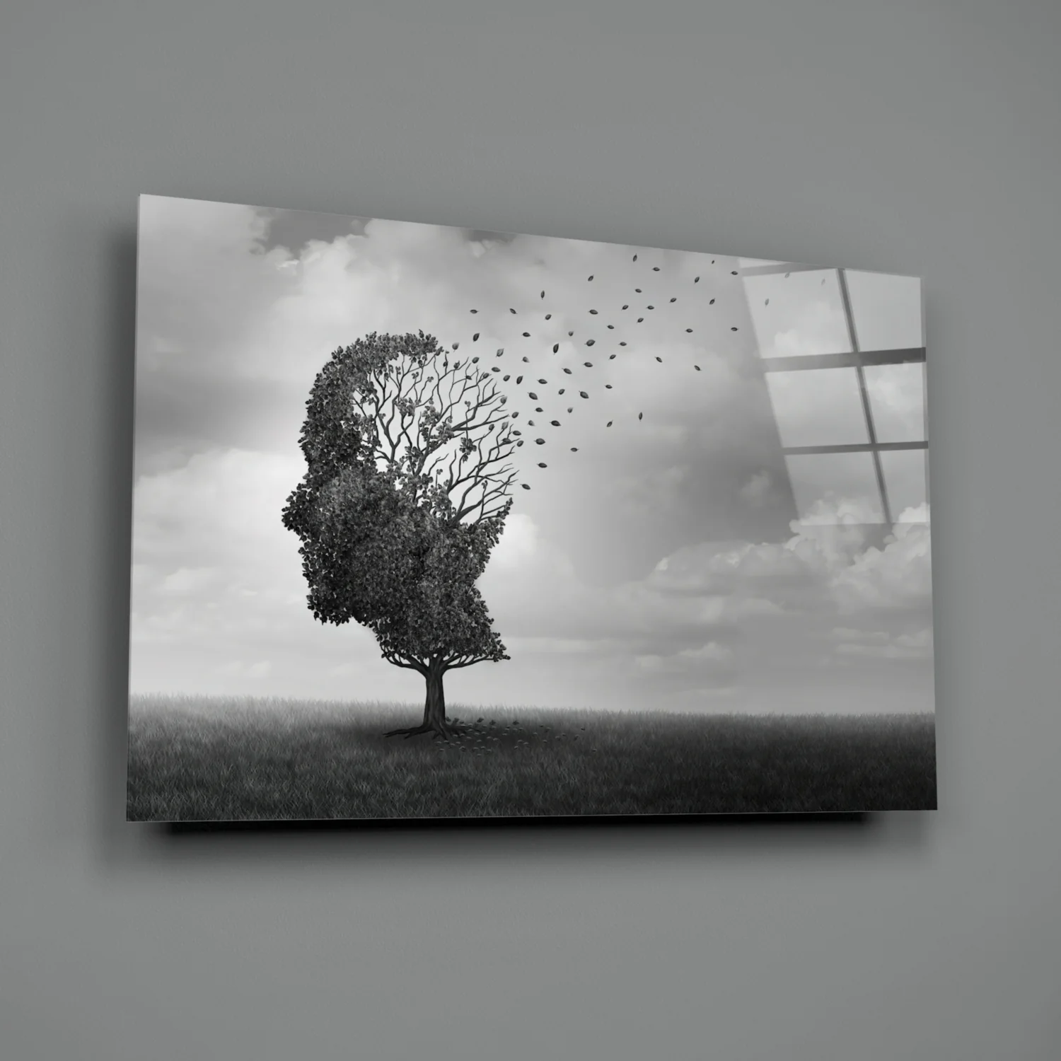 Autumn of Thoughts Glass Wall Art - Image 3